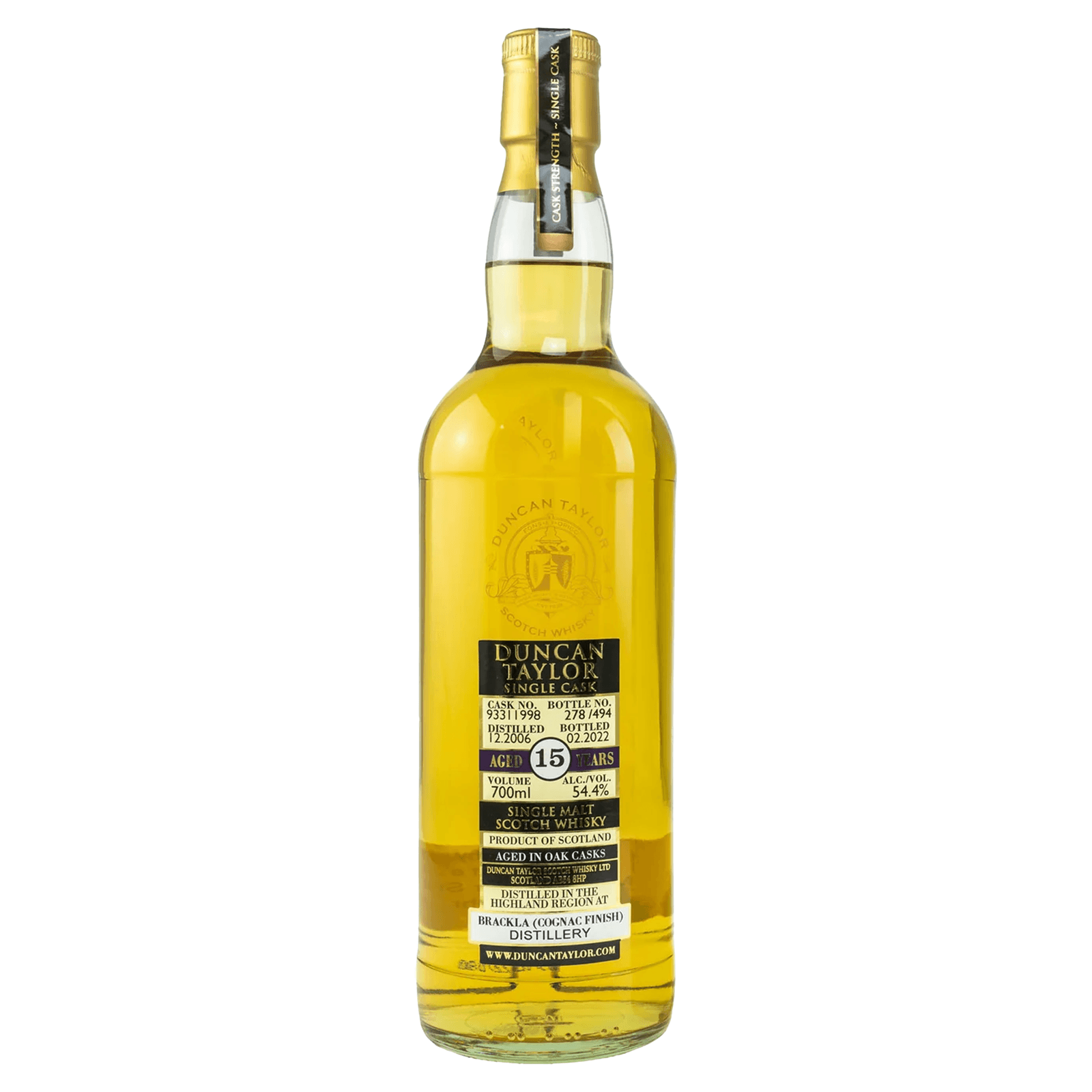 Royal Brackla 15 Years Old 2006 Single Cask Duncan Taylor 93311998