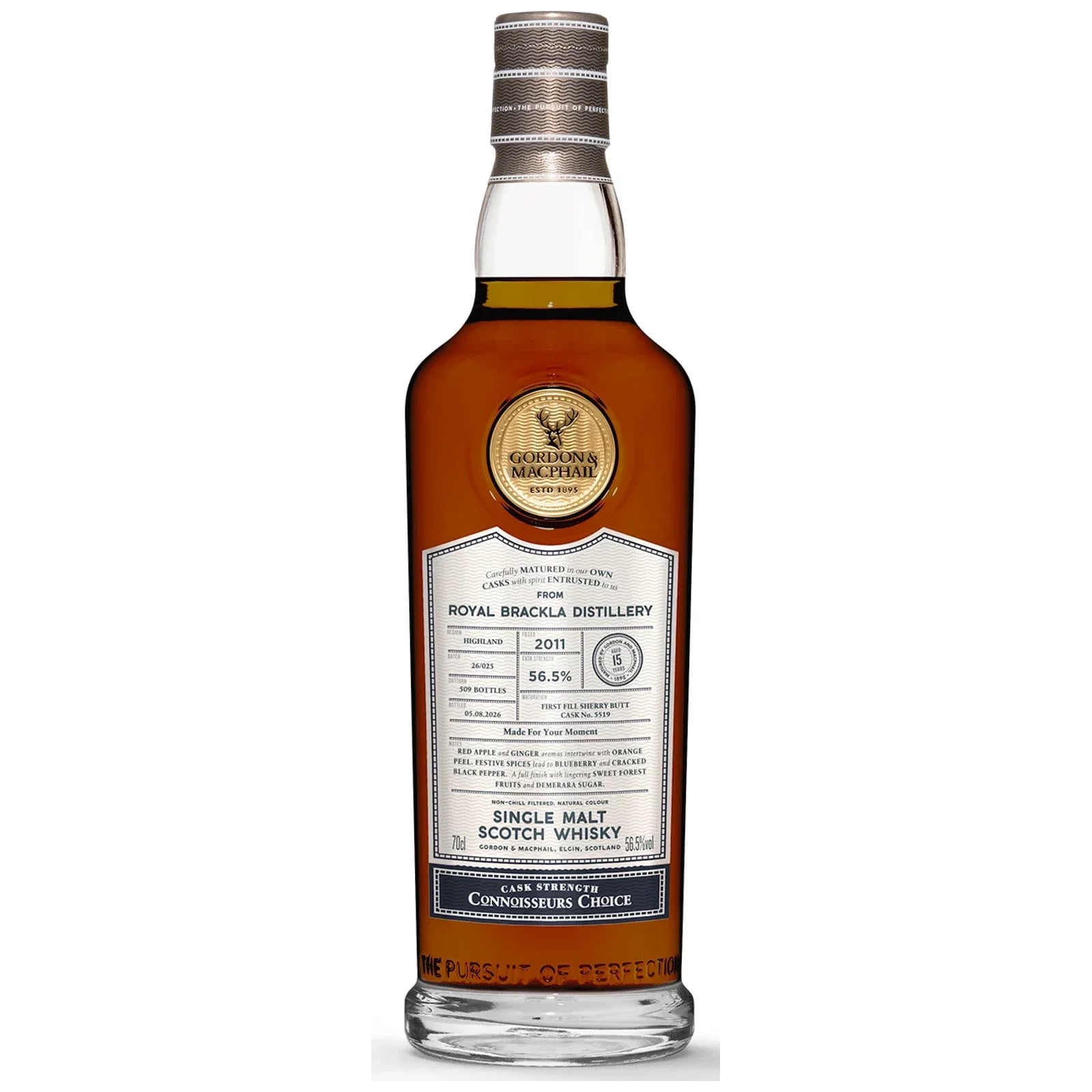 Royal Brackla 15 Years Old 2011 Connoisseurs Choice Cask Strength Gordon & Macphail Cask Nr. 5519