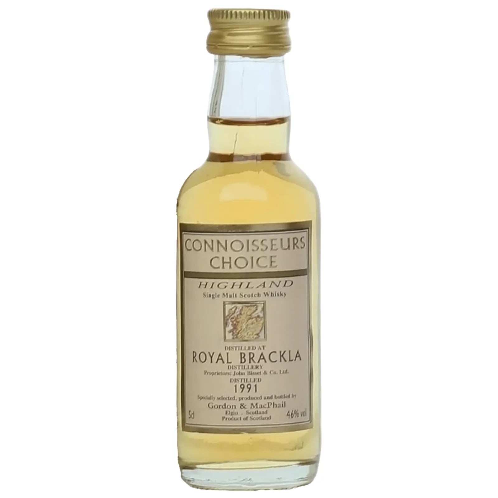 Royal Brackla 1991 Connoisseurs Choice Miniature Gordon & MacPhail 5cl