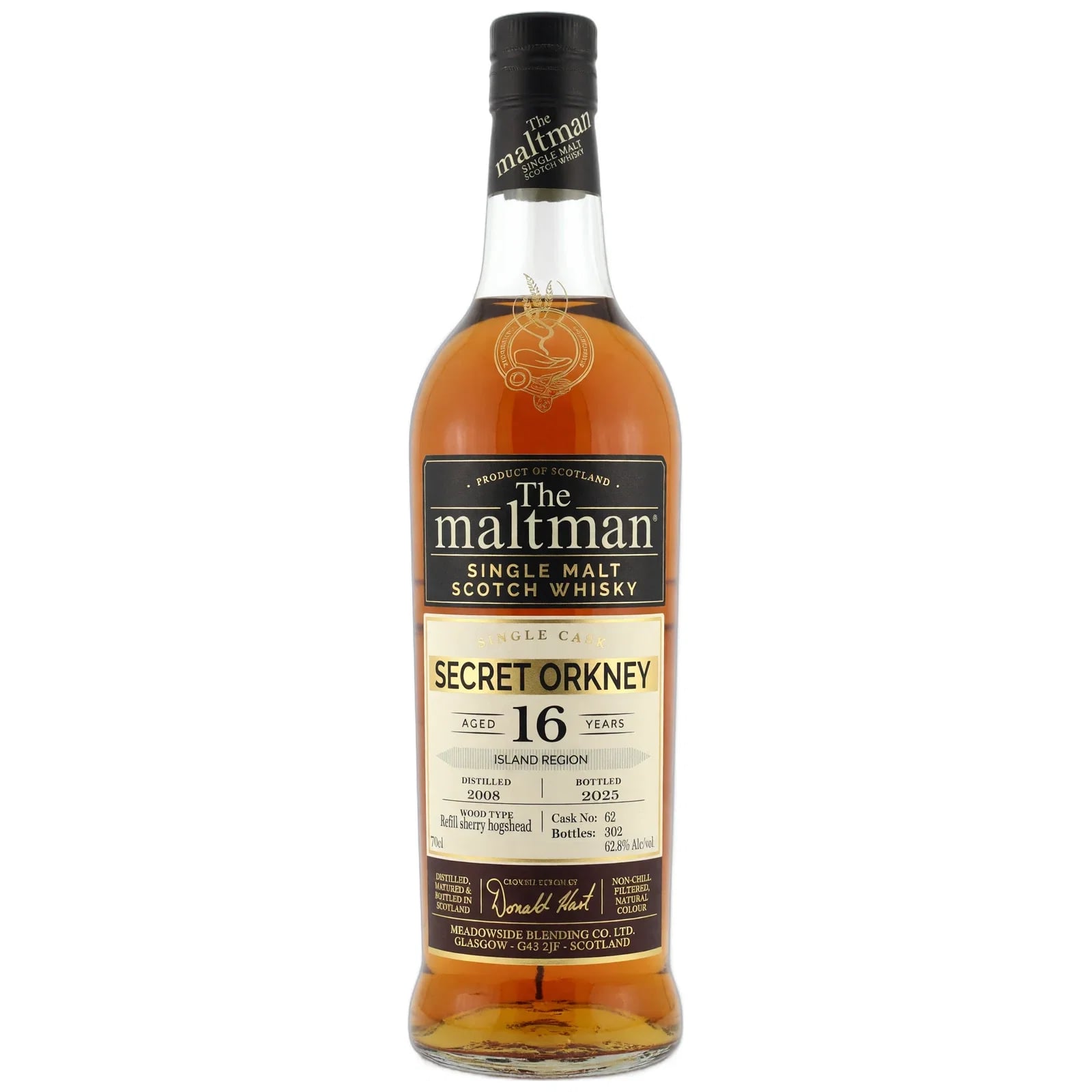 Secret Orkney 16 Years Old 2008 The Maltman Single Cask Nr. 62