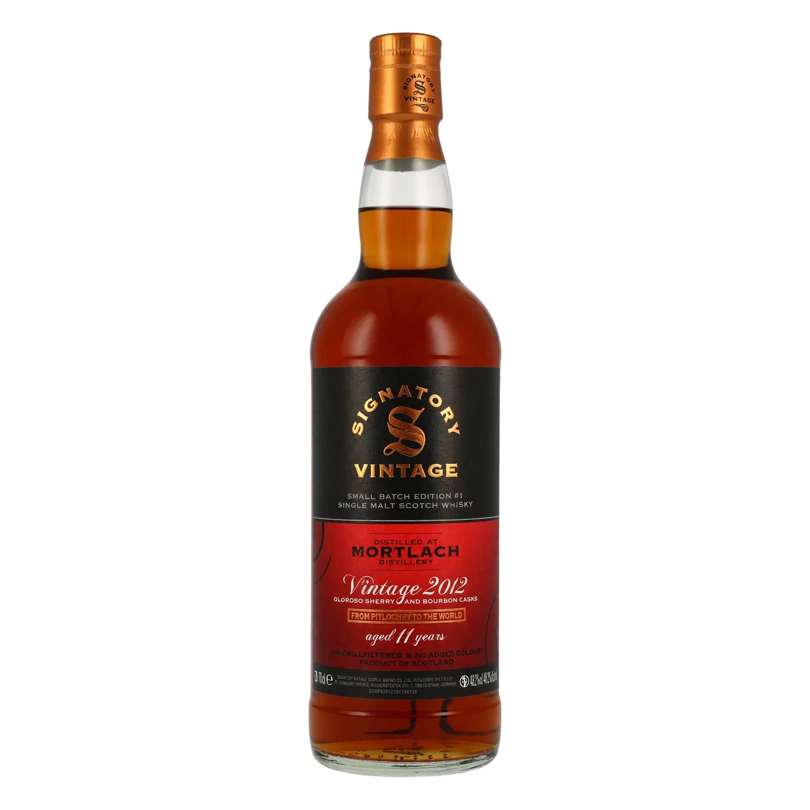 Signatory 11 Years Old 2012 Small Batch Signatory Vintage Edition #1