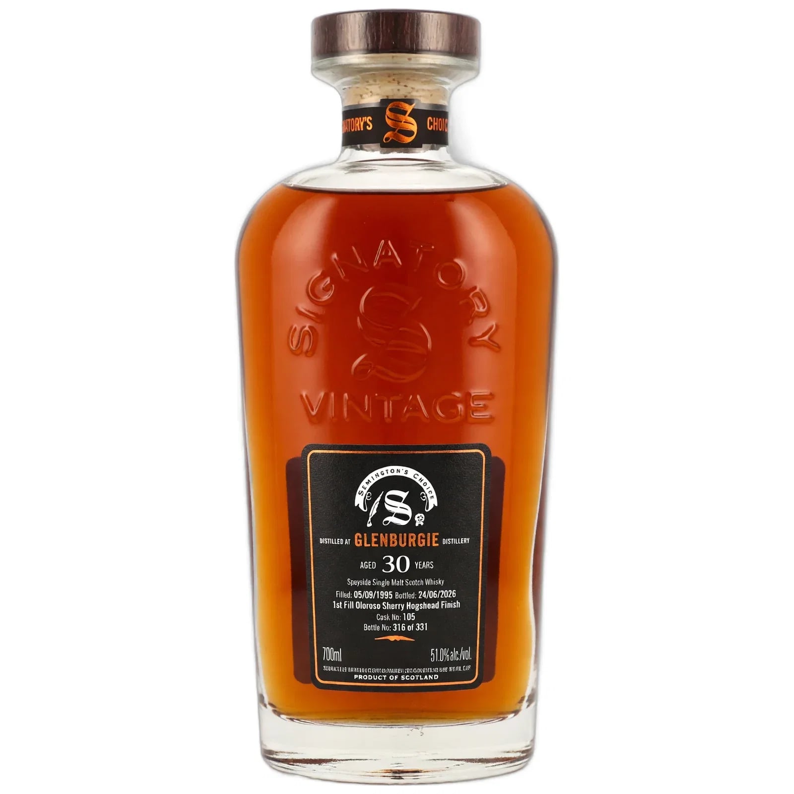 Signatory Vintage 30 Years Old 1995 Cask Strength Collection Signatory Vintage 179