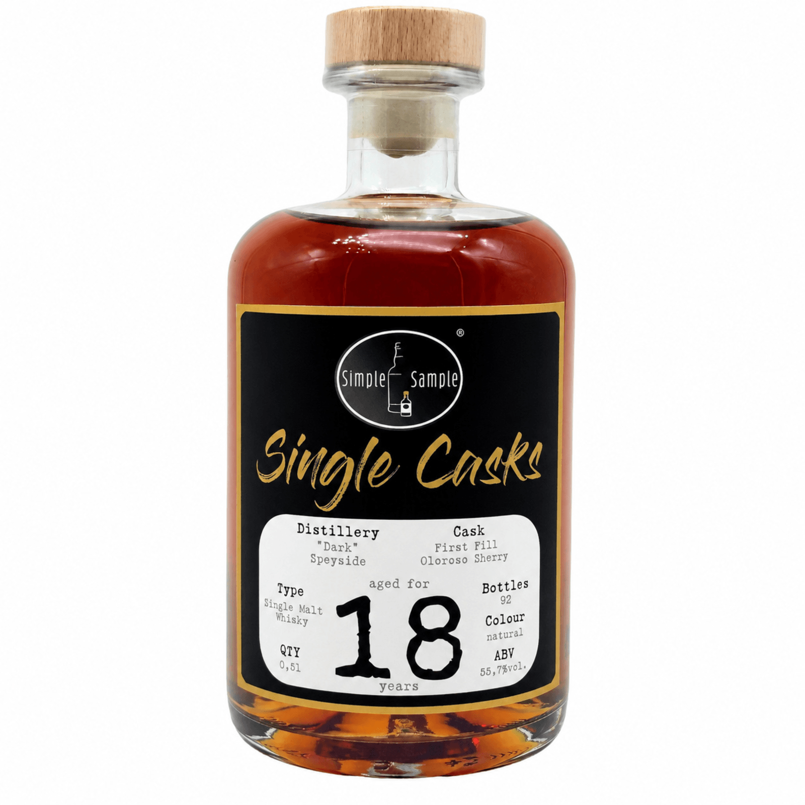 Simple Sample 18 Years Old Secret Dark Speyside 50 cl