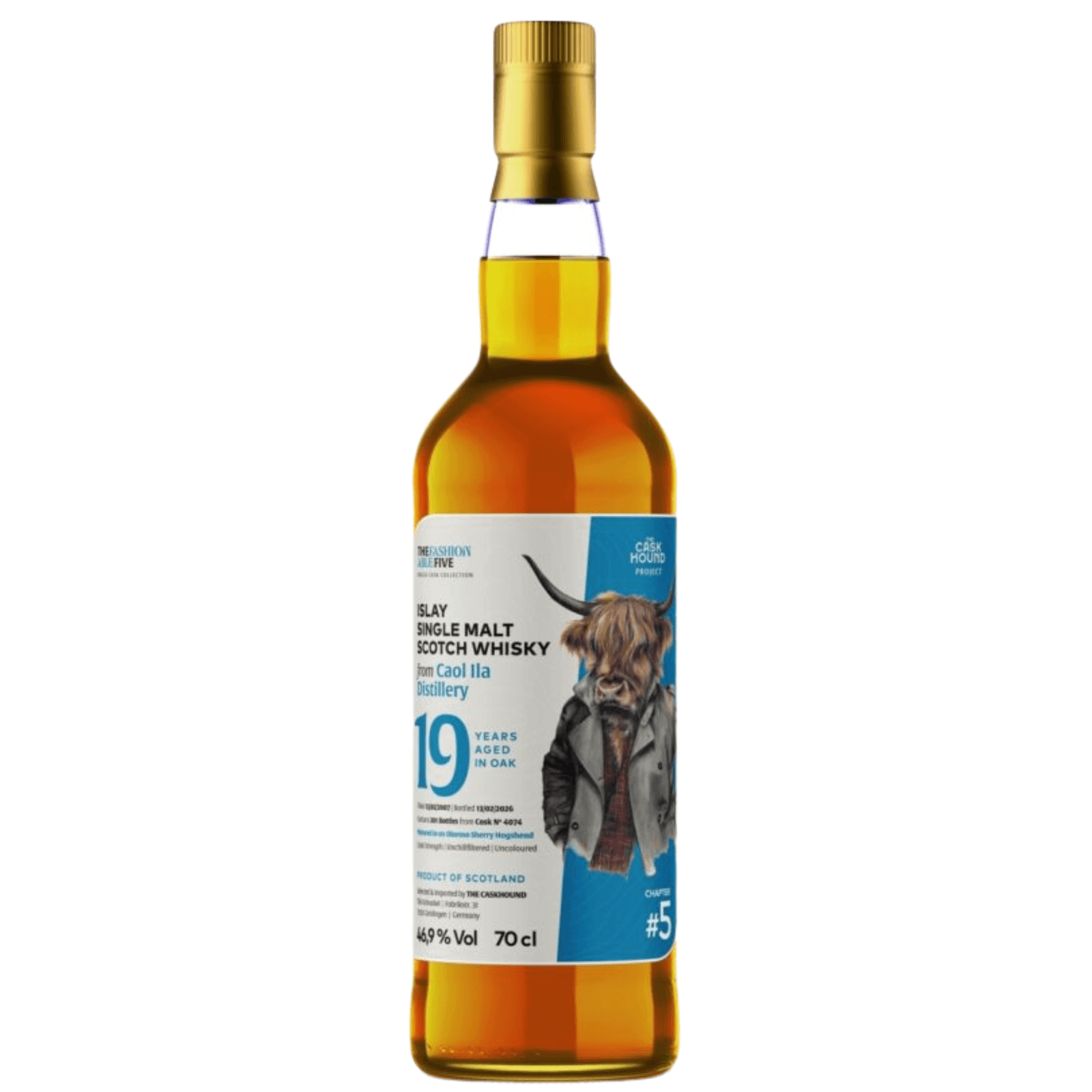 Caol Ila 19 Years Old 2007 The Fashionable Five The Caskhound