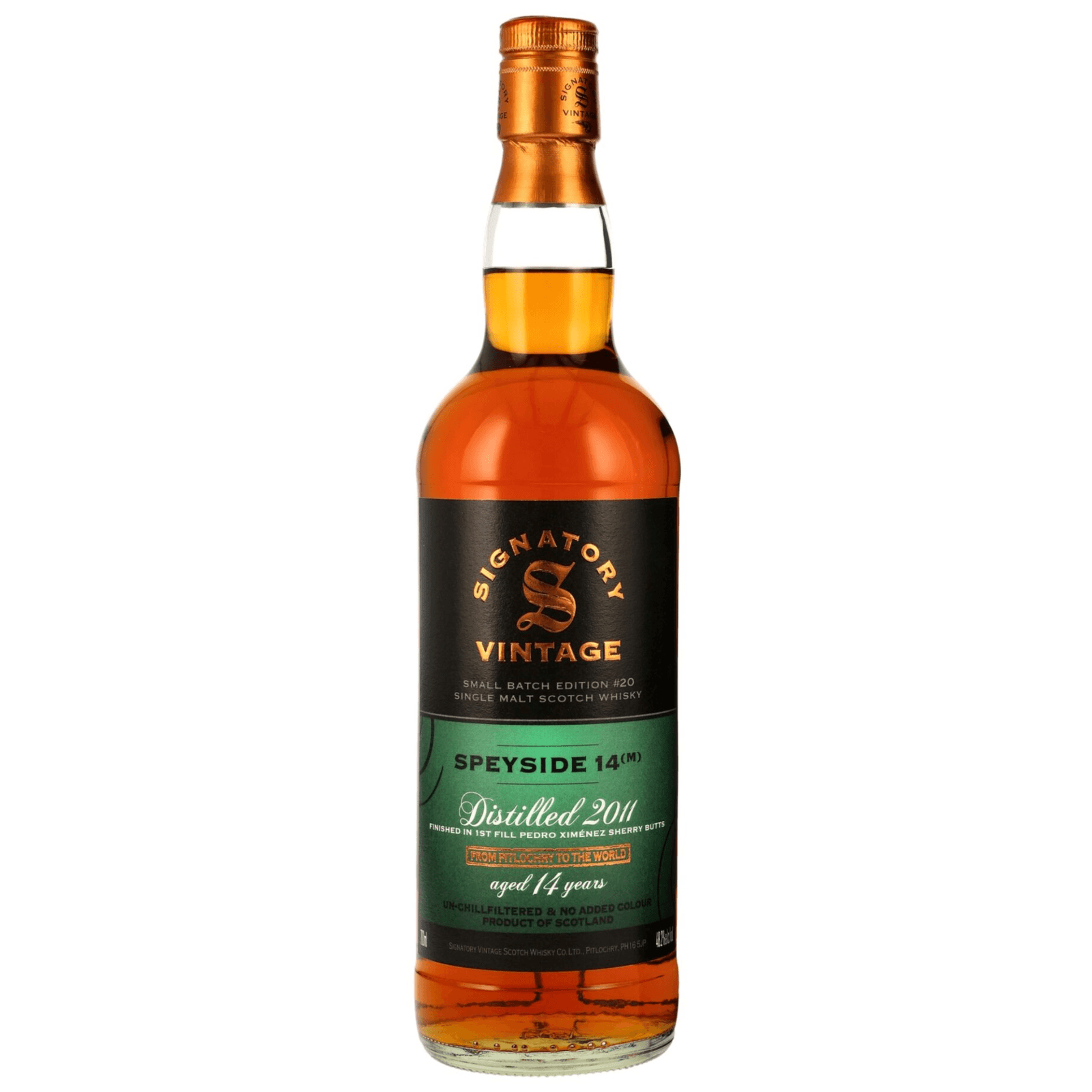 Speyside 14 Years Old 2011 Small Batch Edition #20 Signatory Vintage