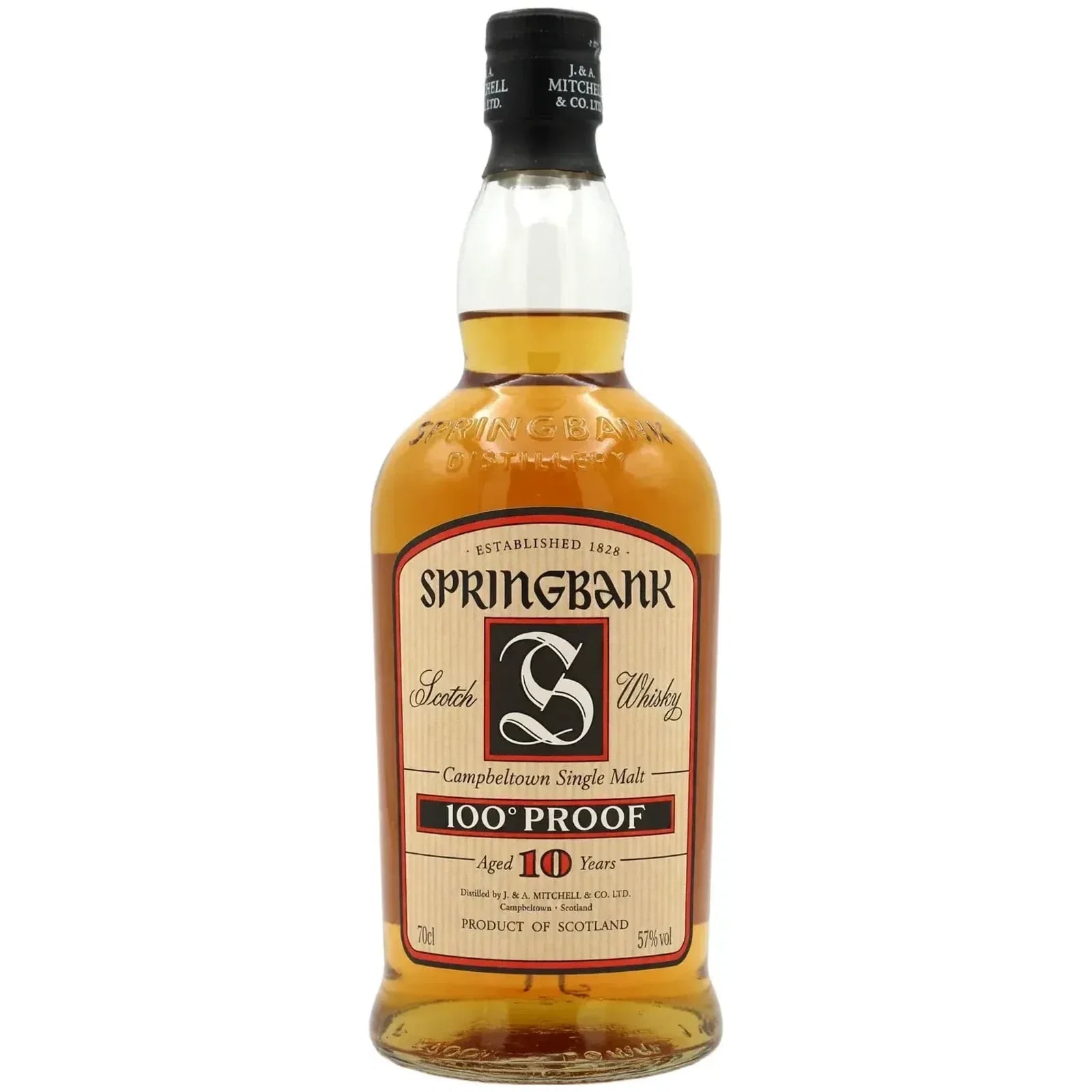 Springbank 10 Years Old 100 Proof Beige Label