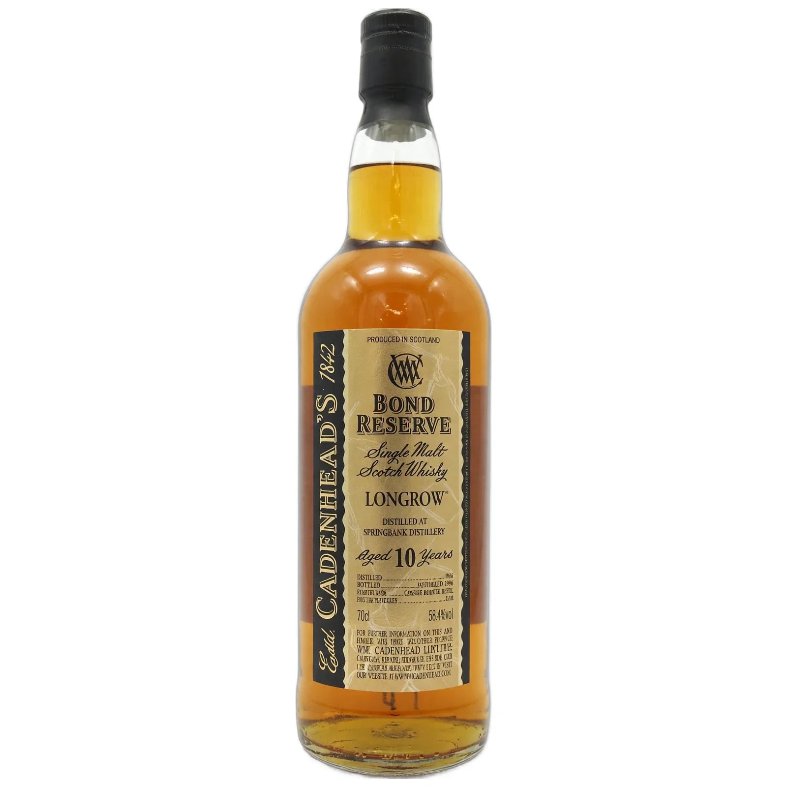 Springbank 10 Years Old 1996 Bond Reserve Cadenhead'S