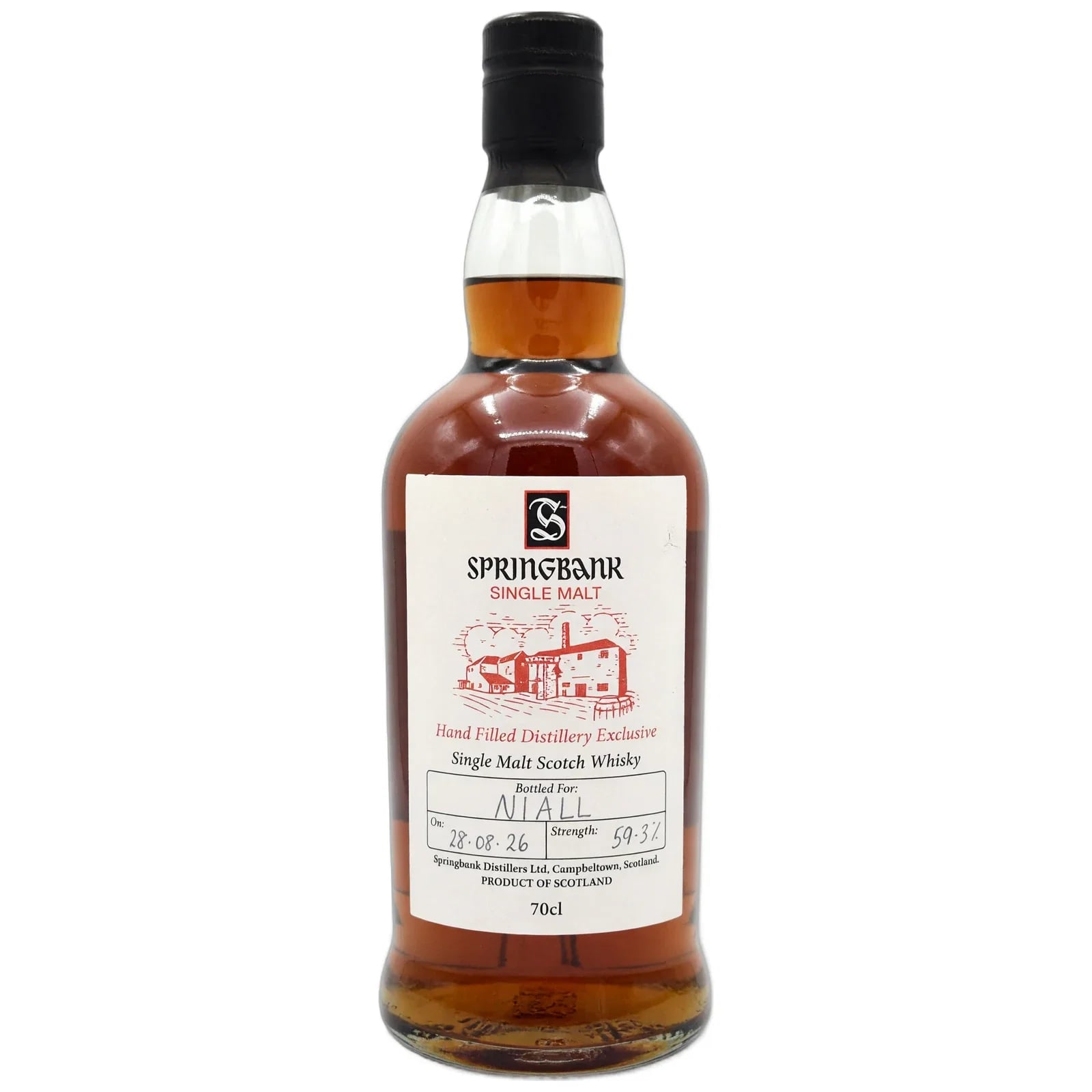 Springbank Hand Filled Distillery Exclusive For Nial