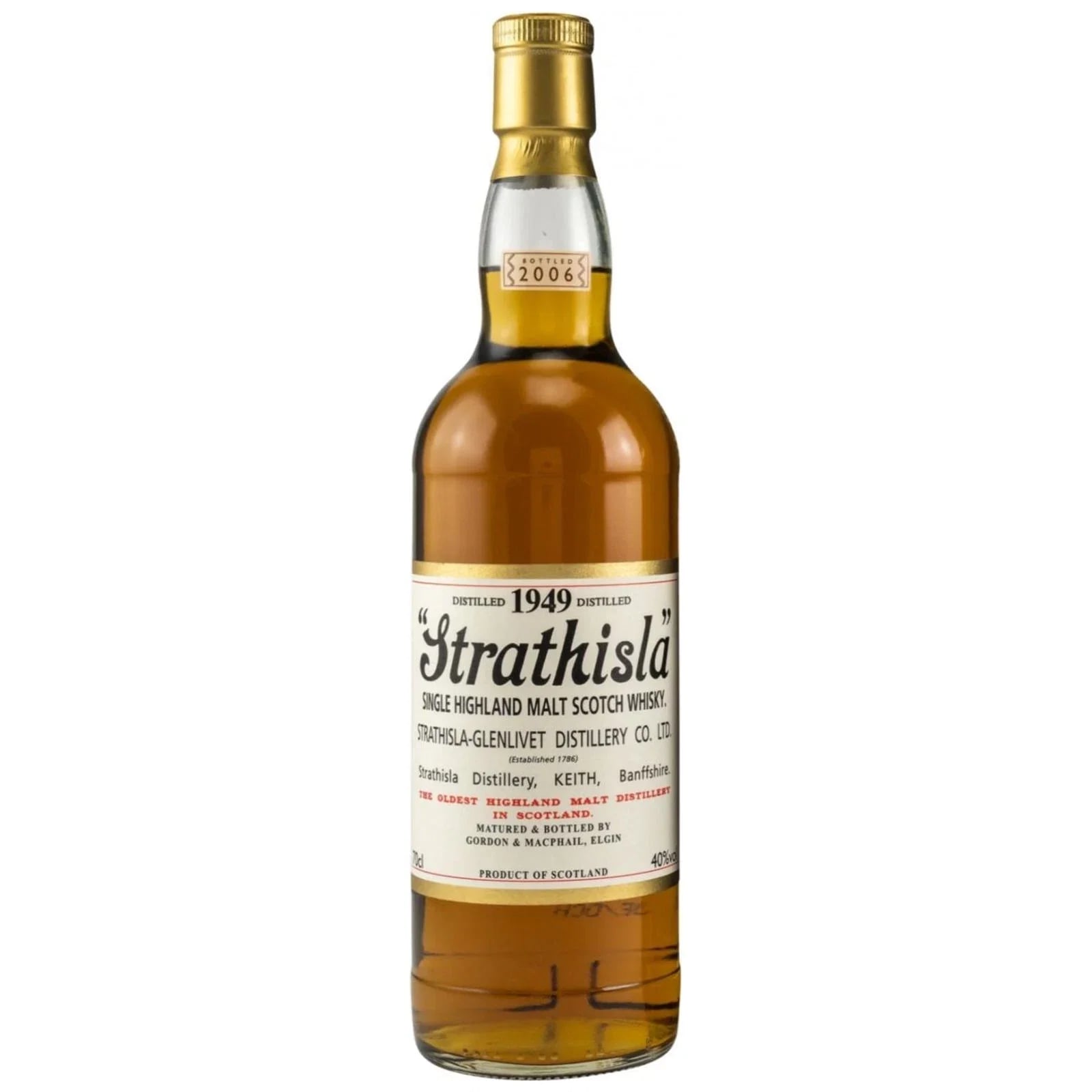 Strathisla 1949 Licensed Bottling Gordon & Macphail