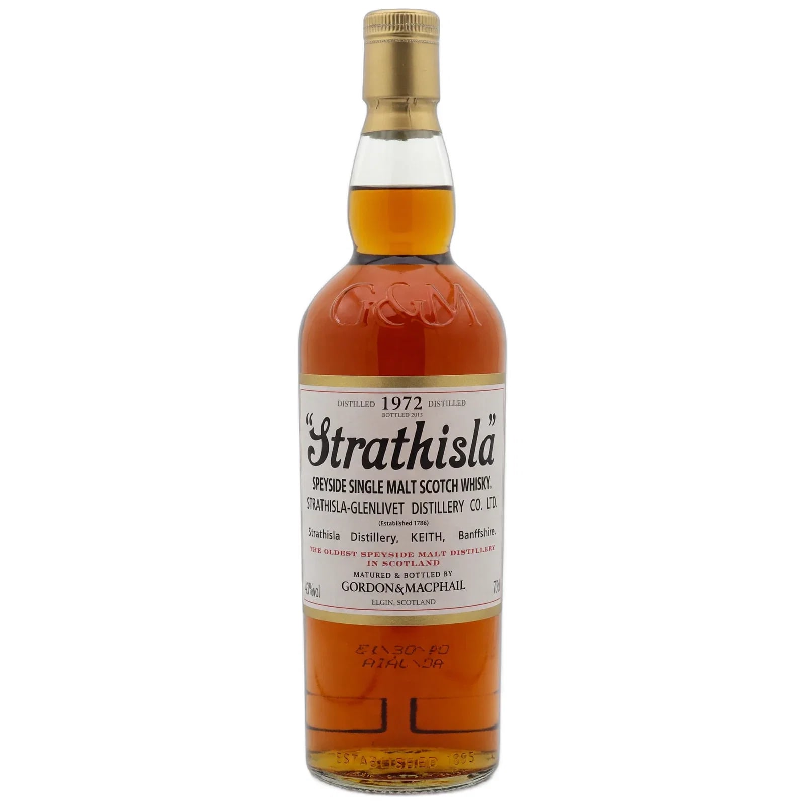 Strathisla 1972 Distillery Label Gordon & Macphail