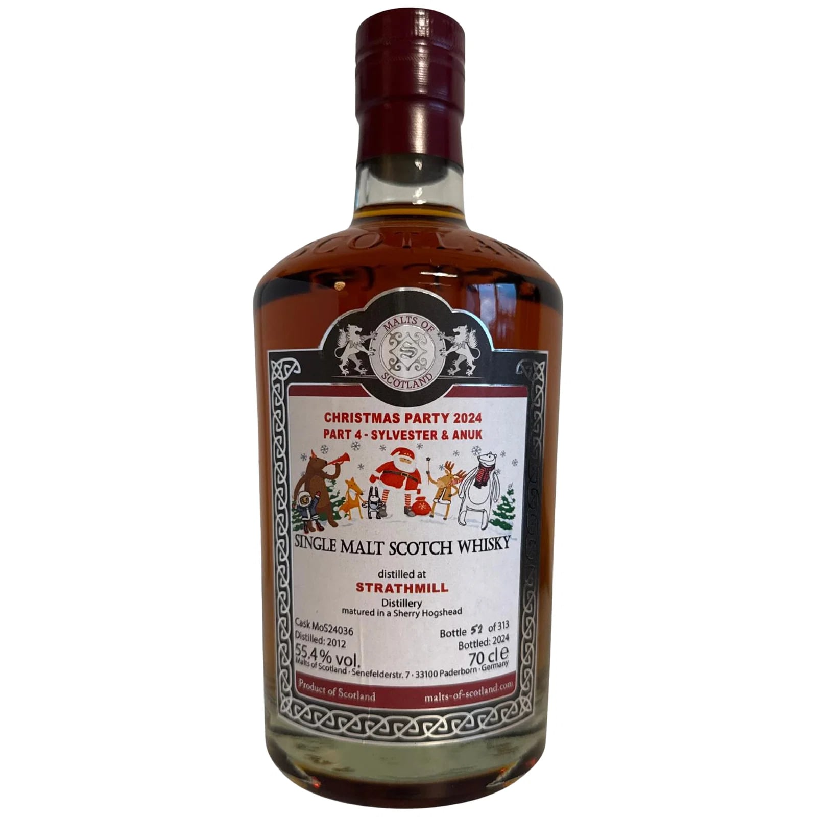 Strathmill 2012 Christmas Bottling 2024 Malts of Scotland MoS 24036