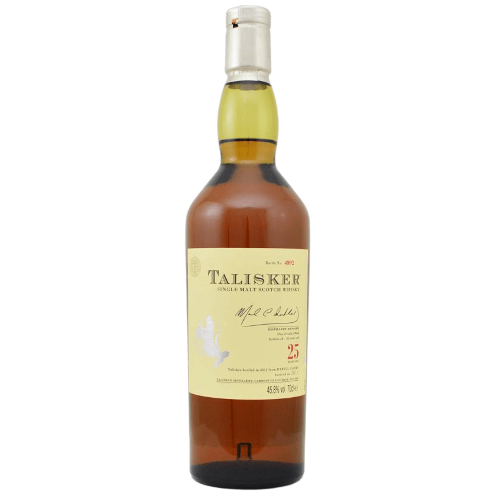 Talisker 25 Years Old Distillery Manager Signature