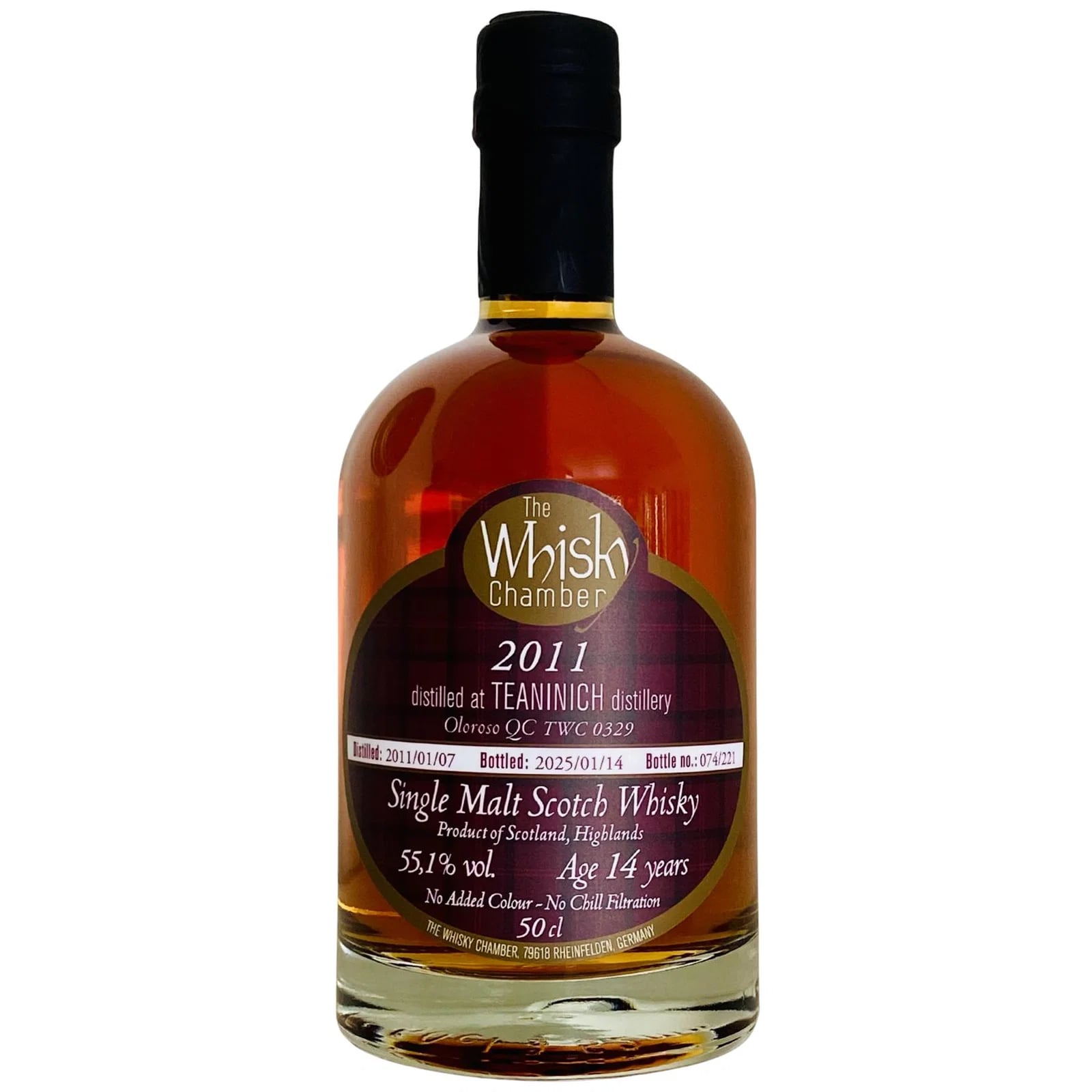 Teaninich 14 Years Old 2011 The Whisky Chamber TWC 0329