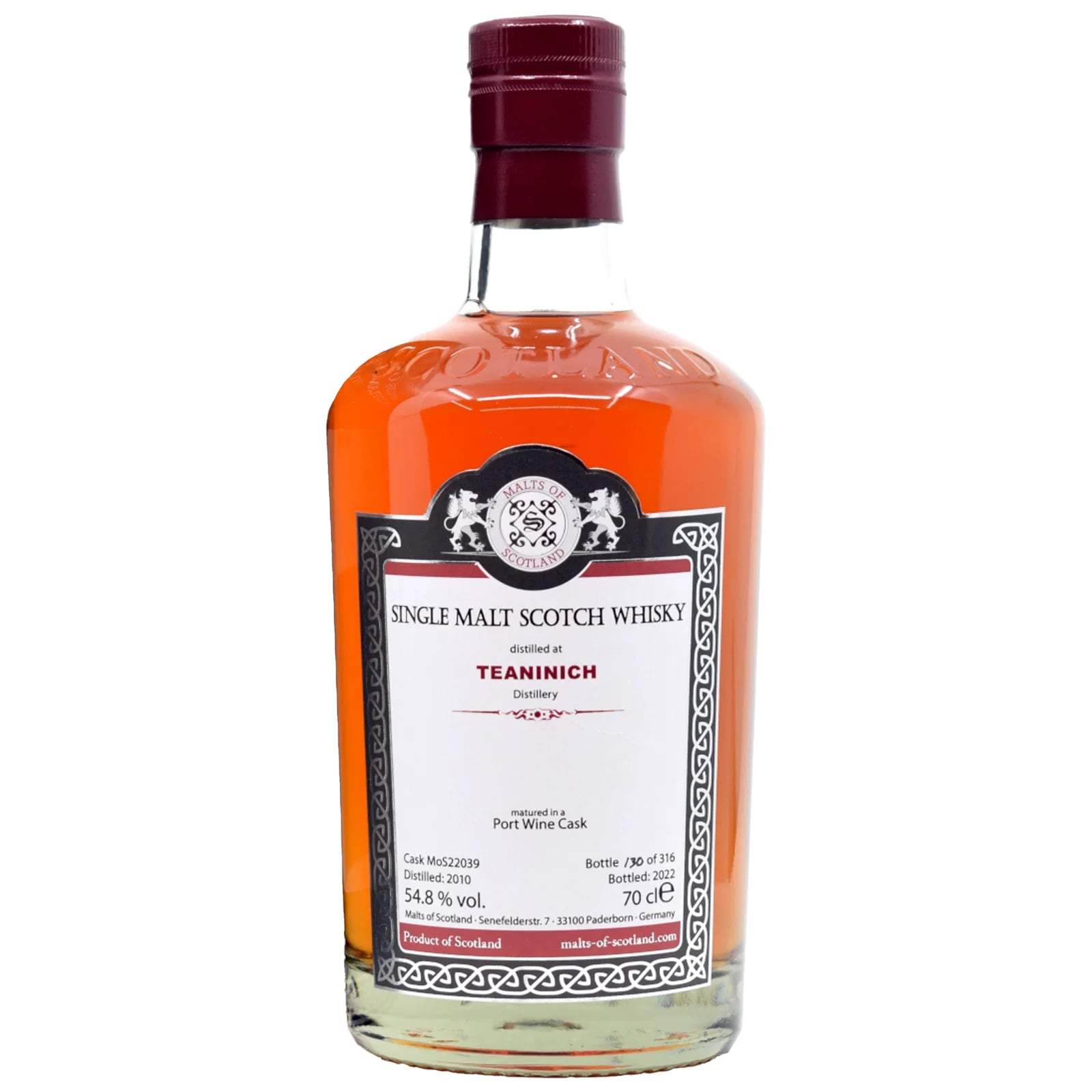 Teaninich 2010 Malts of Scotland MoS 22039