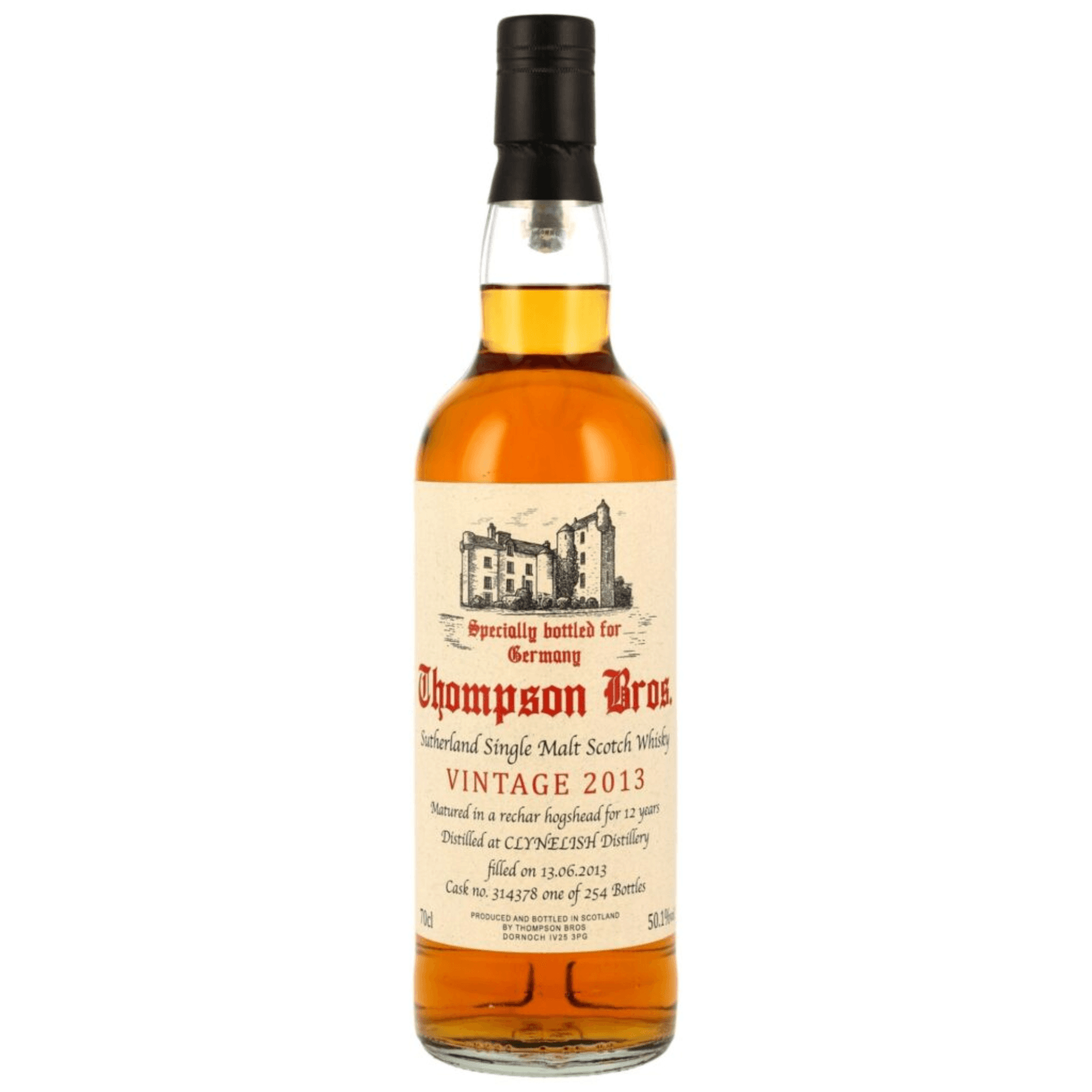 Thompson Bros. 12 Years Old 2013 Cask Nr.314378