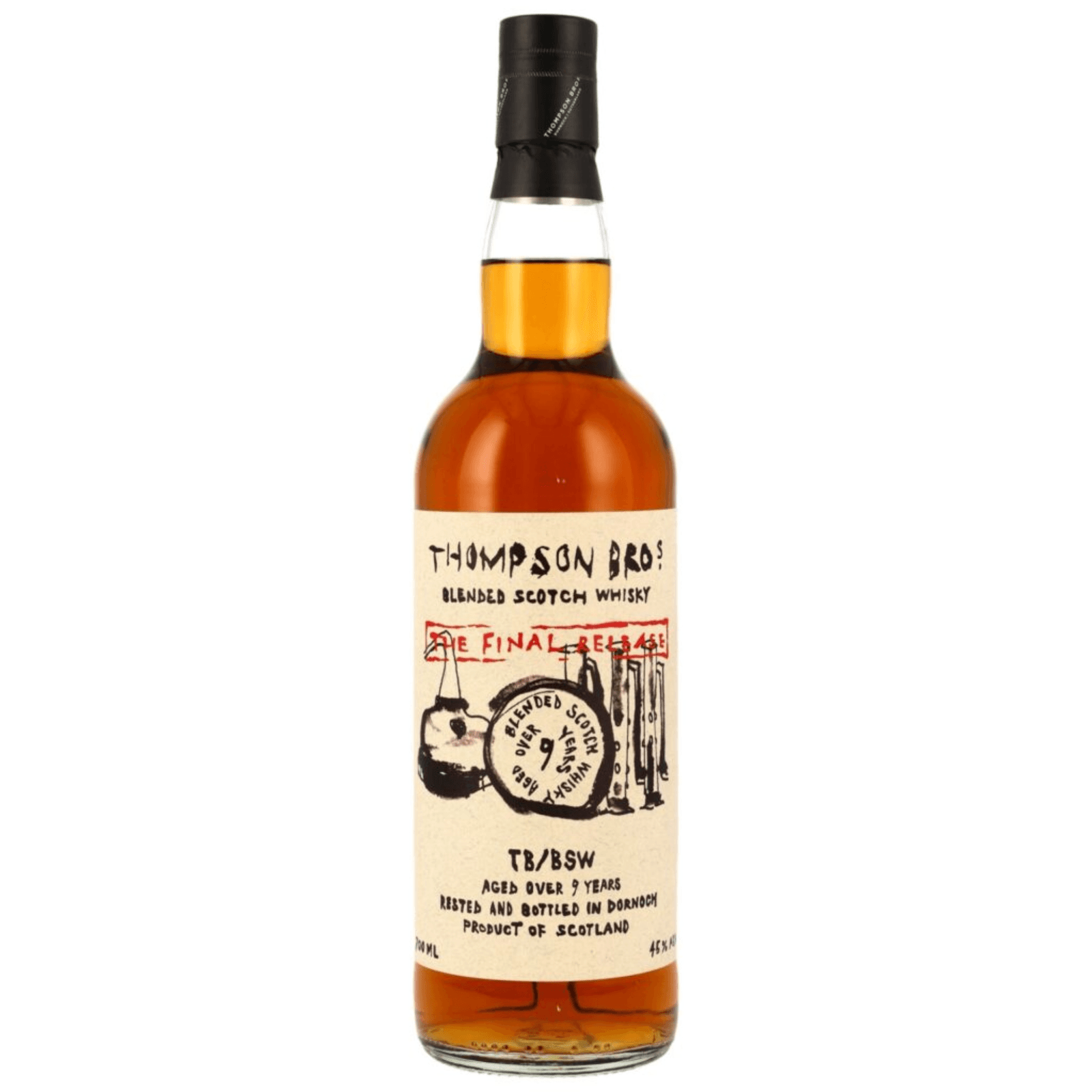 Thompson Bros 9 Years Old Final Release TB/BSW Blended Scotch Whisky