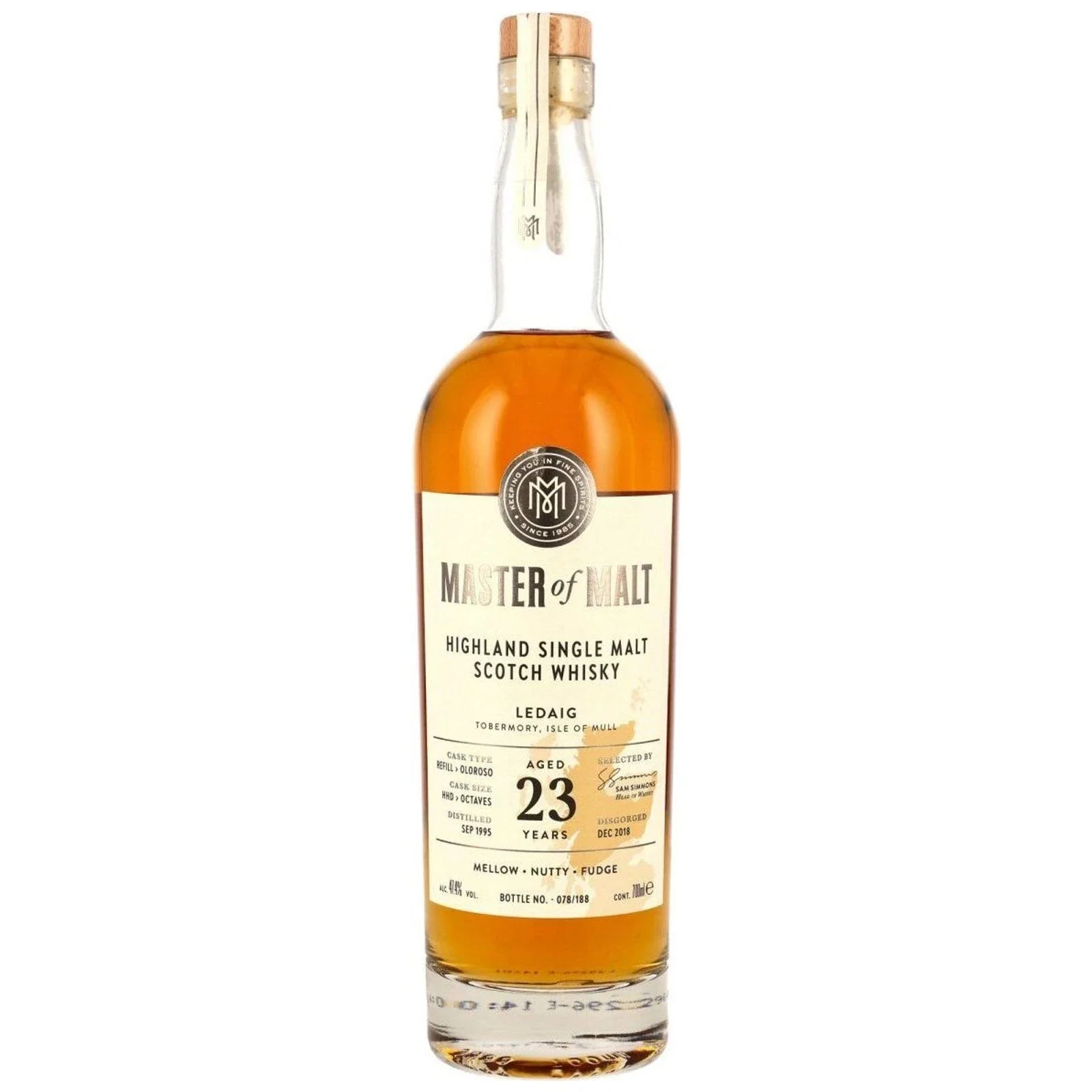 Tobermory 23 Years Old 1995 Single Cask Master Of Malt