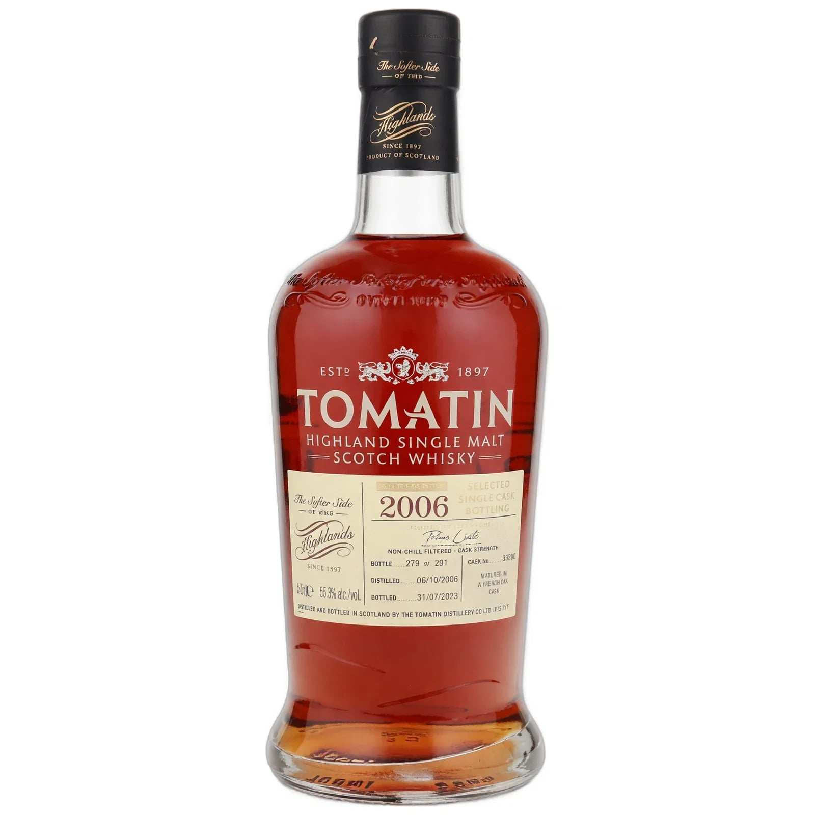 Tomatin 2006 Selected Single Cask Bottling Cask Nr. 33300