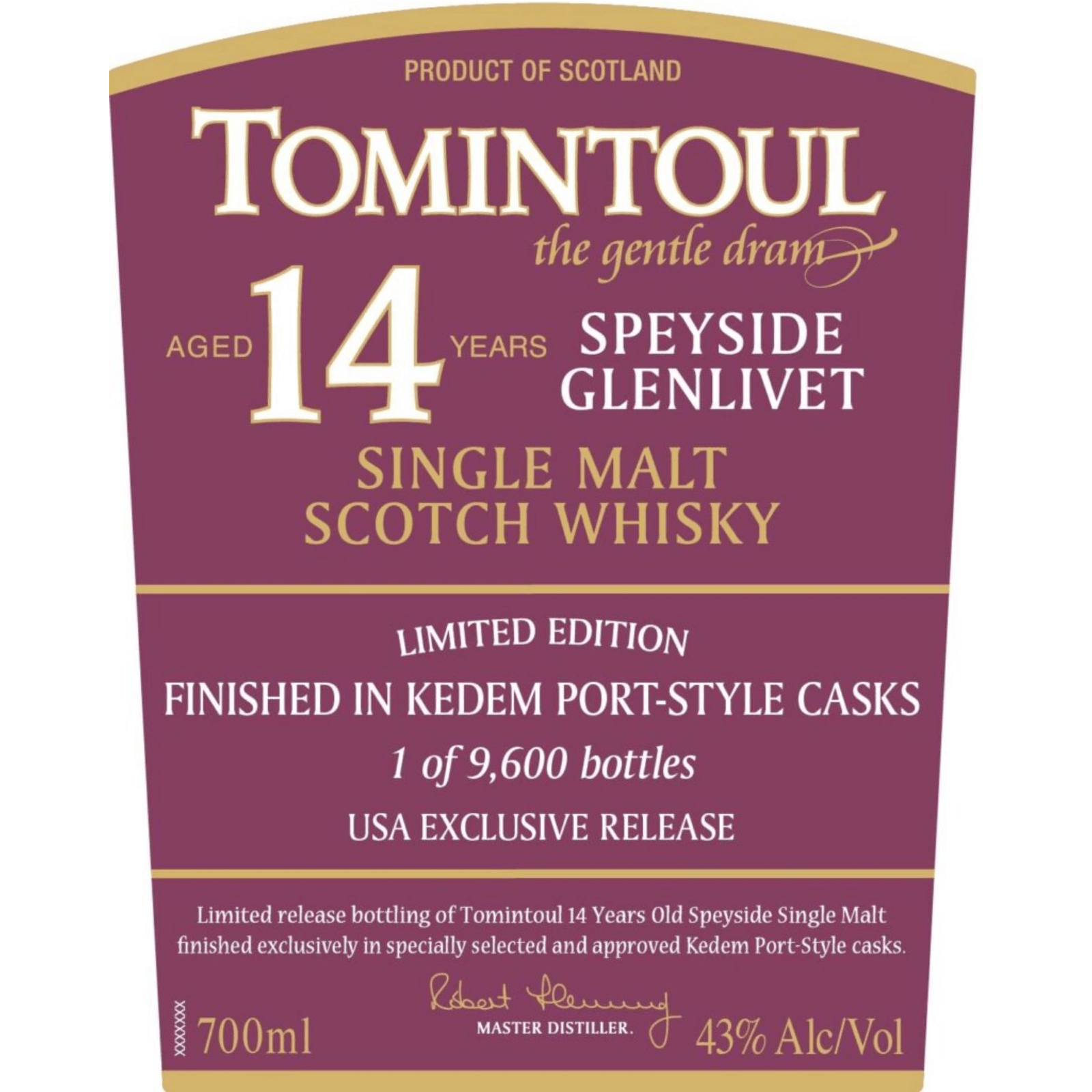 Tomintoul 14 Years Old The Gentle Dram Limited Edition