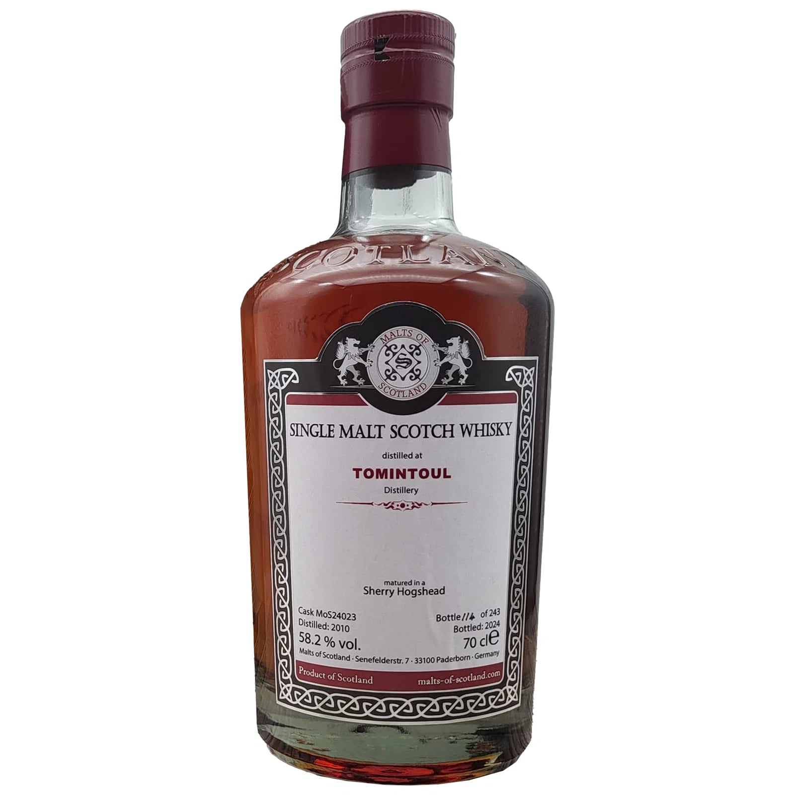 Tomintoul 2010 Malts of Scotland MoS 24023