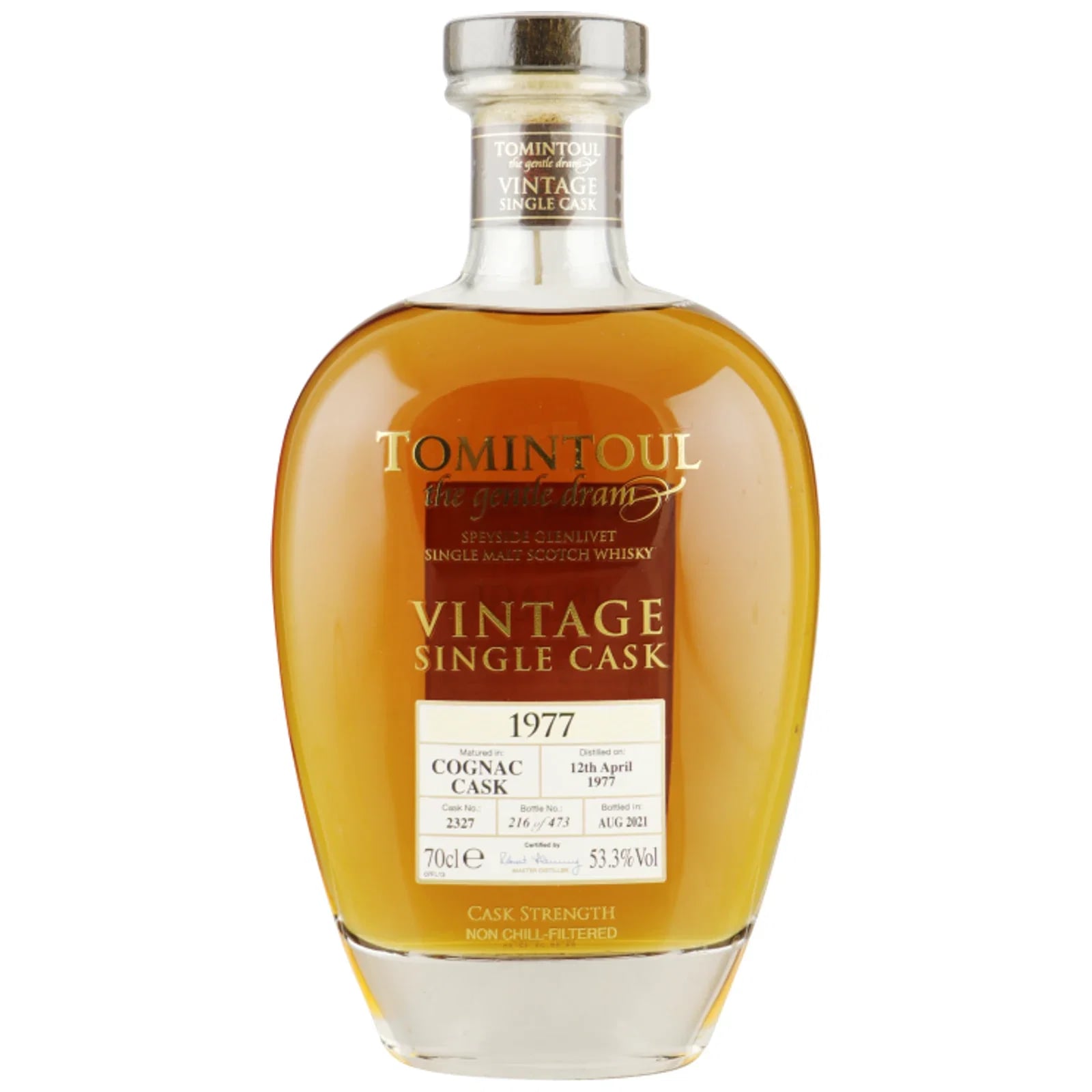 Tomintoul 44 Years Old 1977 Vintage Single Cask Cask Nr. 2327