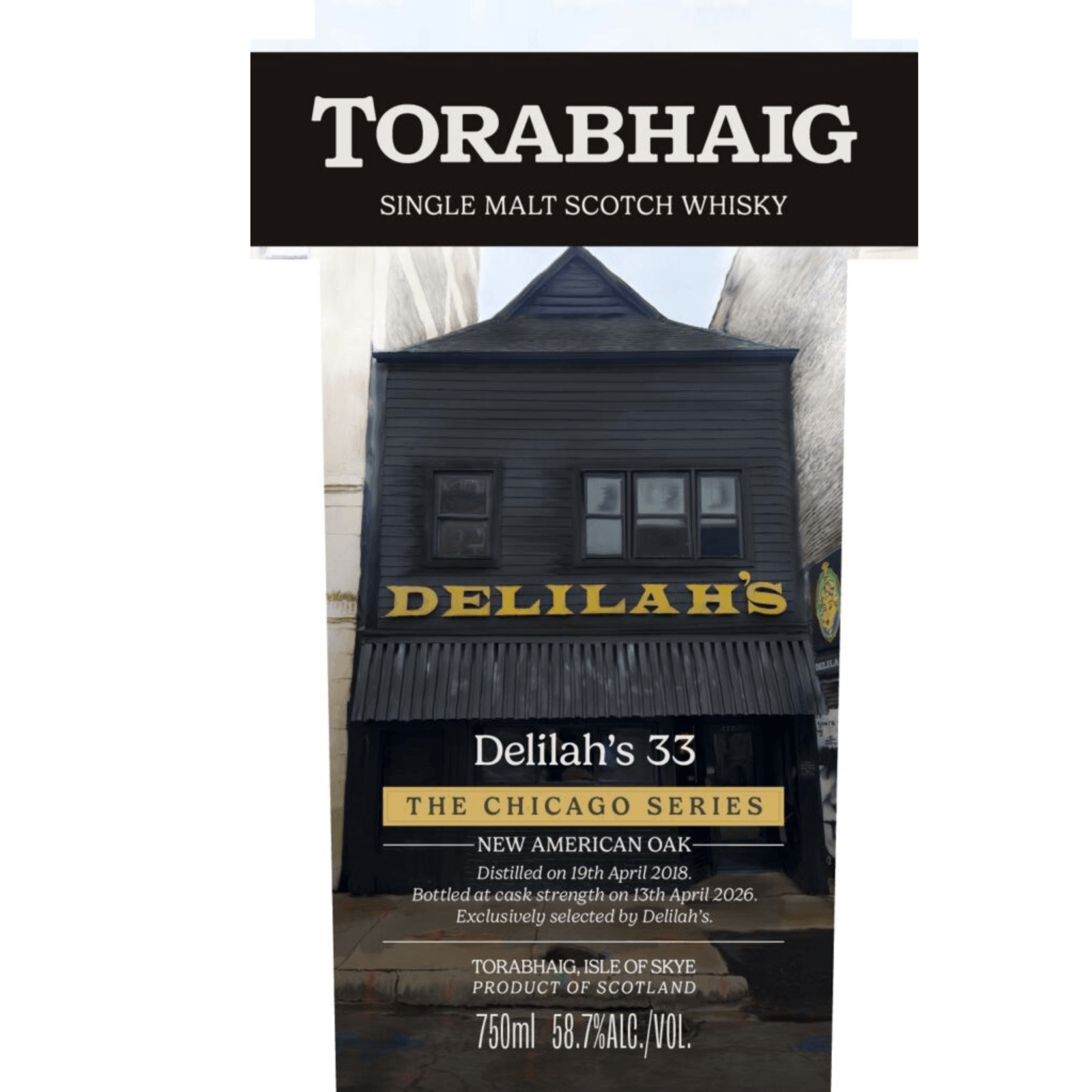 Torabhaig 2018 Delilah'S 33 The Chicago Series New American Oak