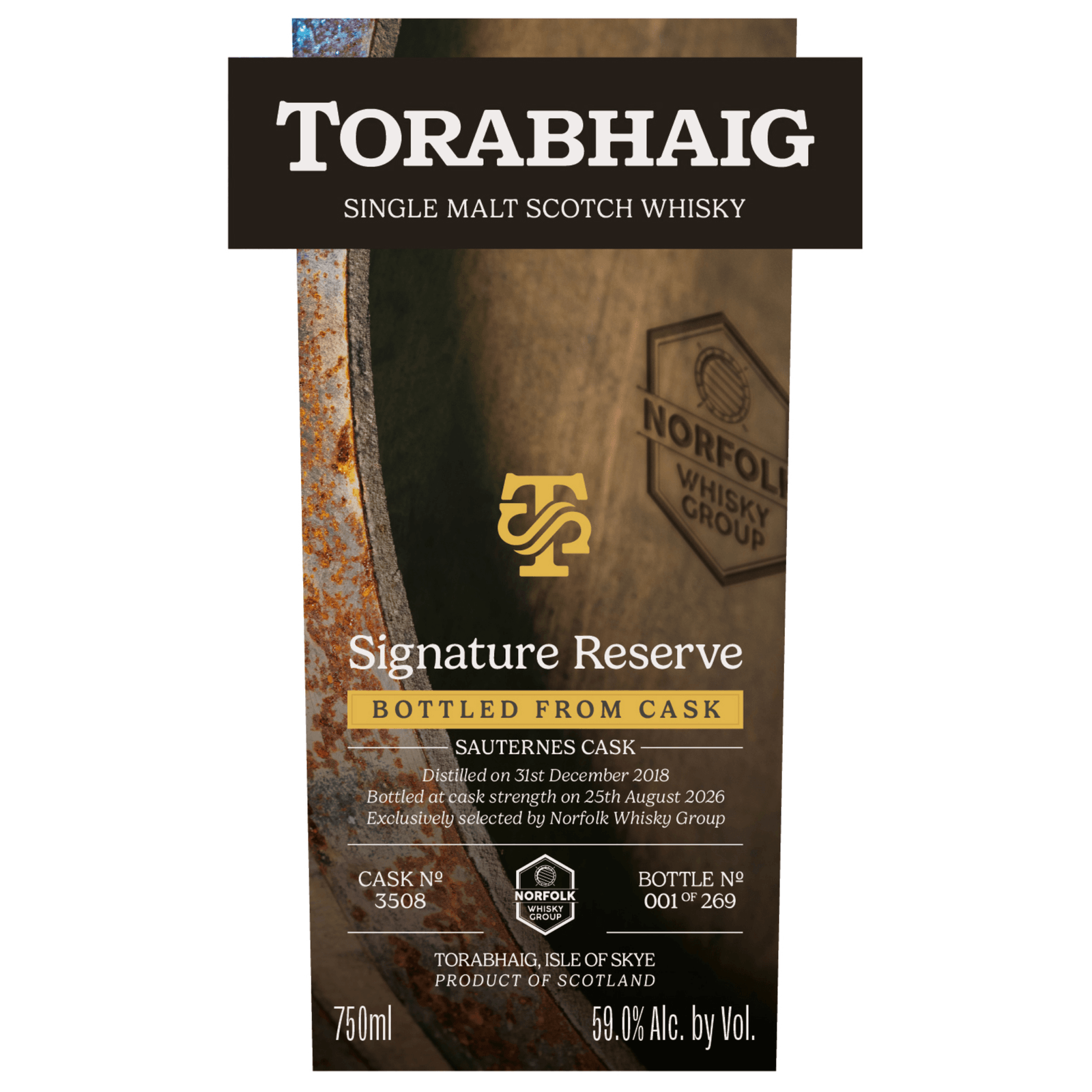 Torabhaig 2018 Signature Reserve Cask Nr.3508