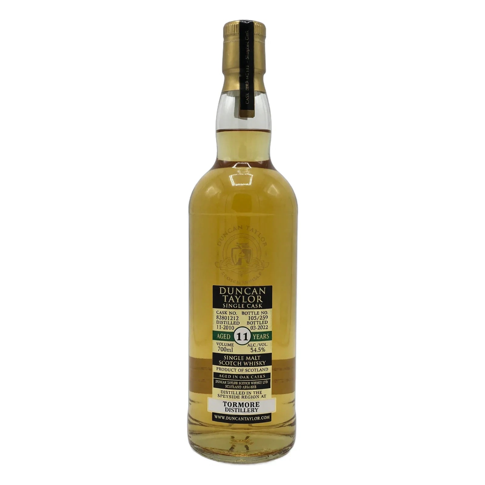 Tormore 11 Years Old 2010 Single Cask Duncan Taylor Cask Nr. 82801212