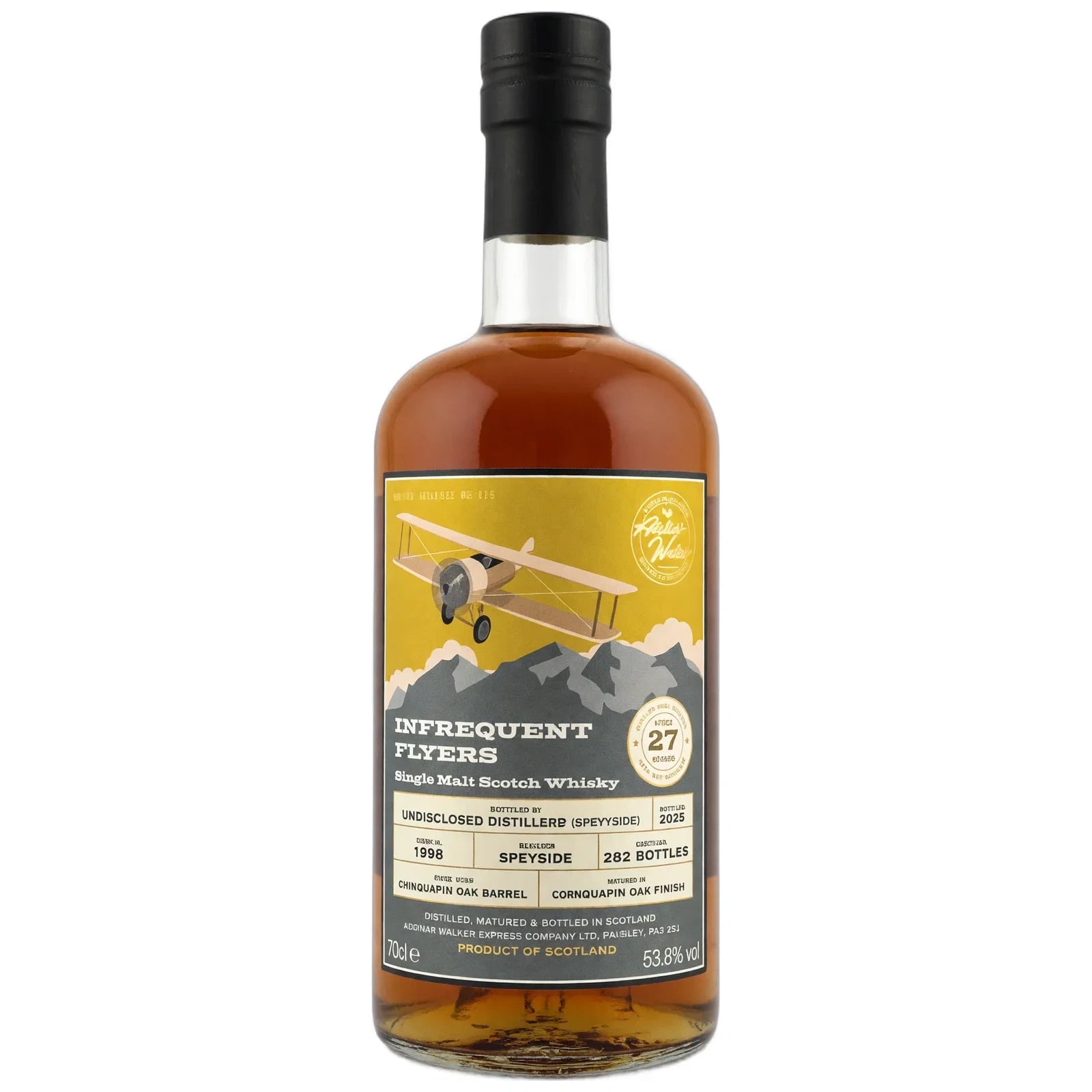 Undisclosed Distillery Speyside 27 Years Old 1998 Infrequent Flyers Alistair Walker Whisky Company