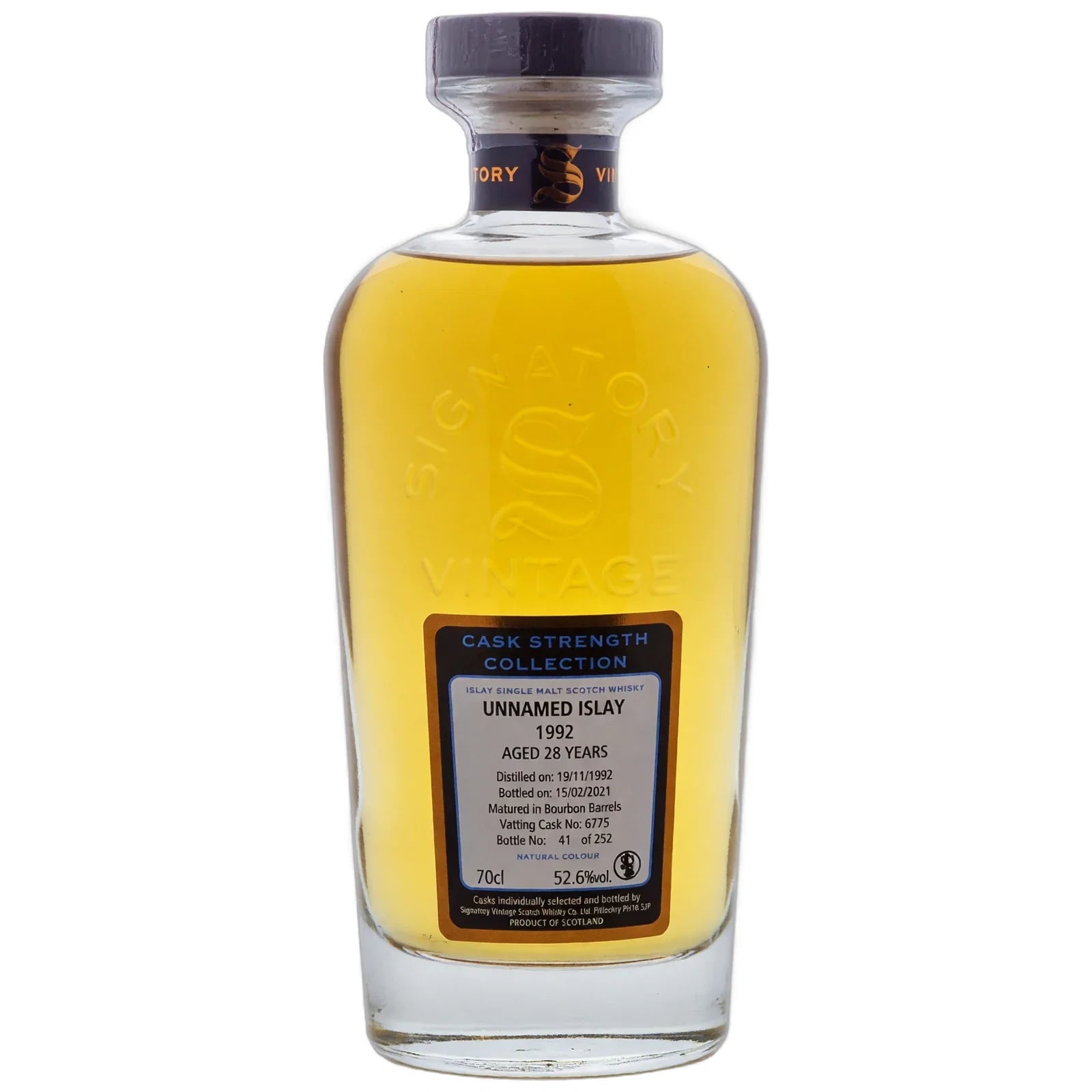 Unnamed Islay Malt 28 Years Old 1992 Cask Strength Collection Cask Nr. 6775