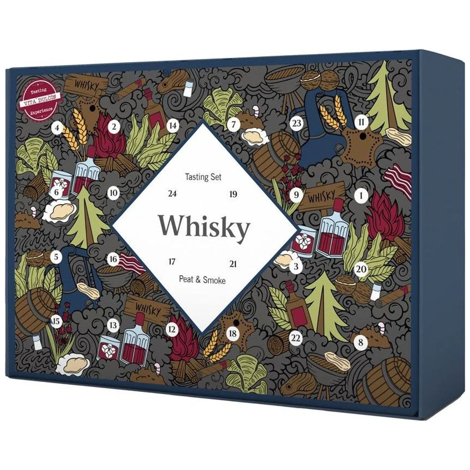 Vita Dulcis Whisky-Adventskalender Peat & Smoke 24x0,02l