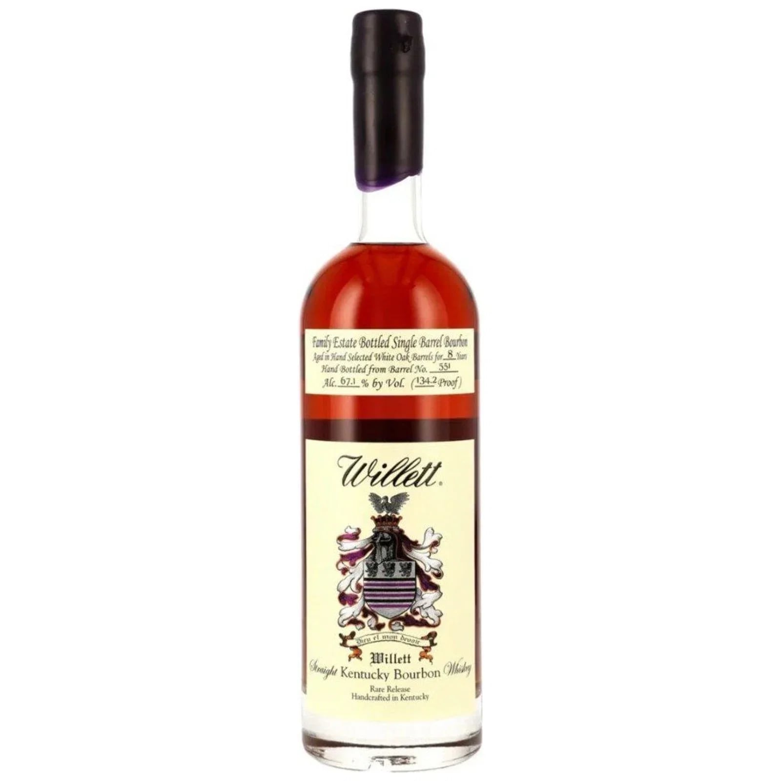 Willett 8 Years Old 2018 Family Estate Bottled Single Barrel Bourbon Cask Nr. 551