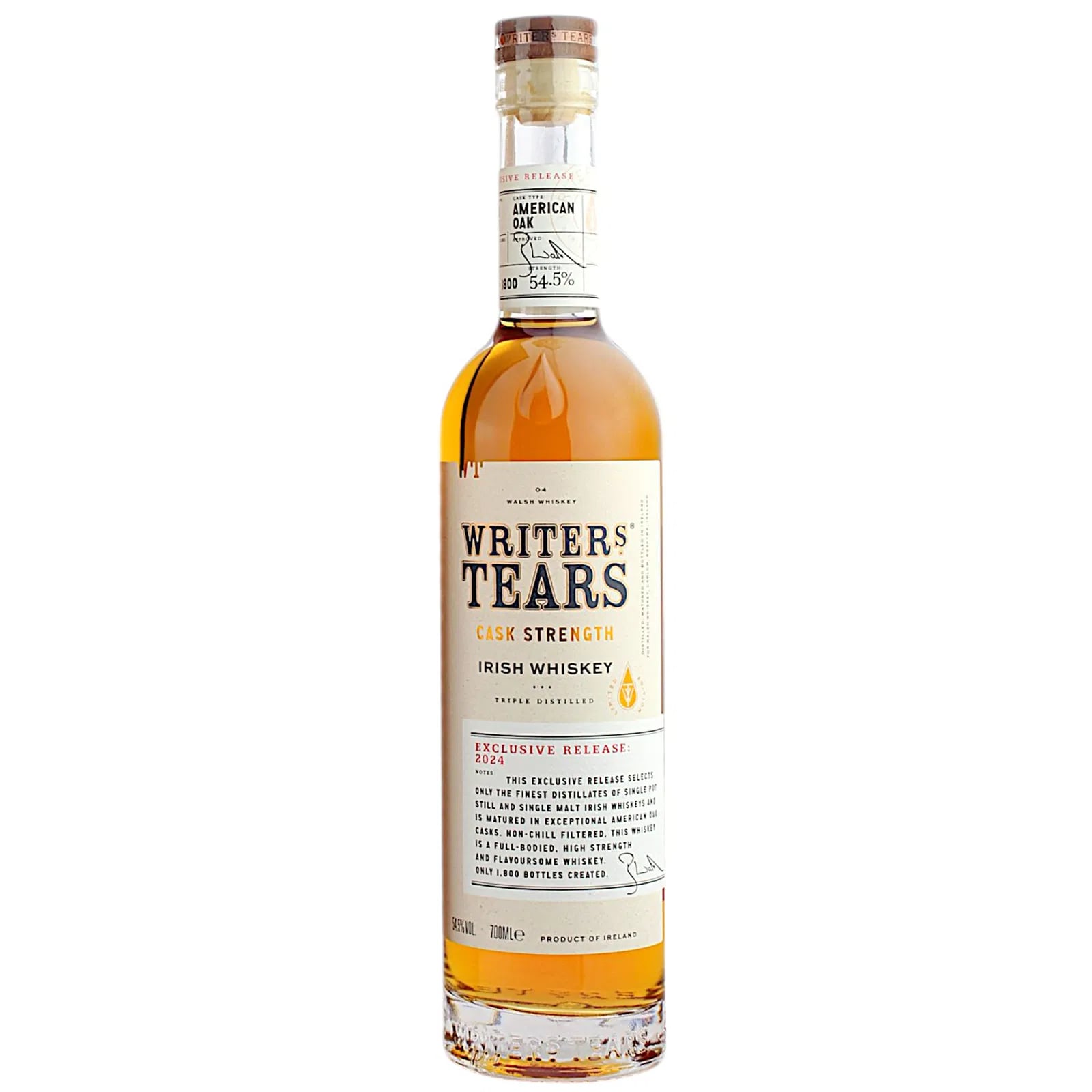 Writers Tears Cask Strength Release 2024 Limited Edition
