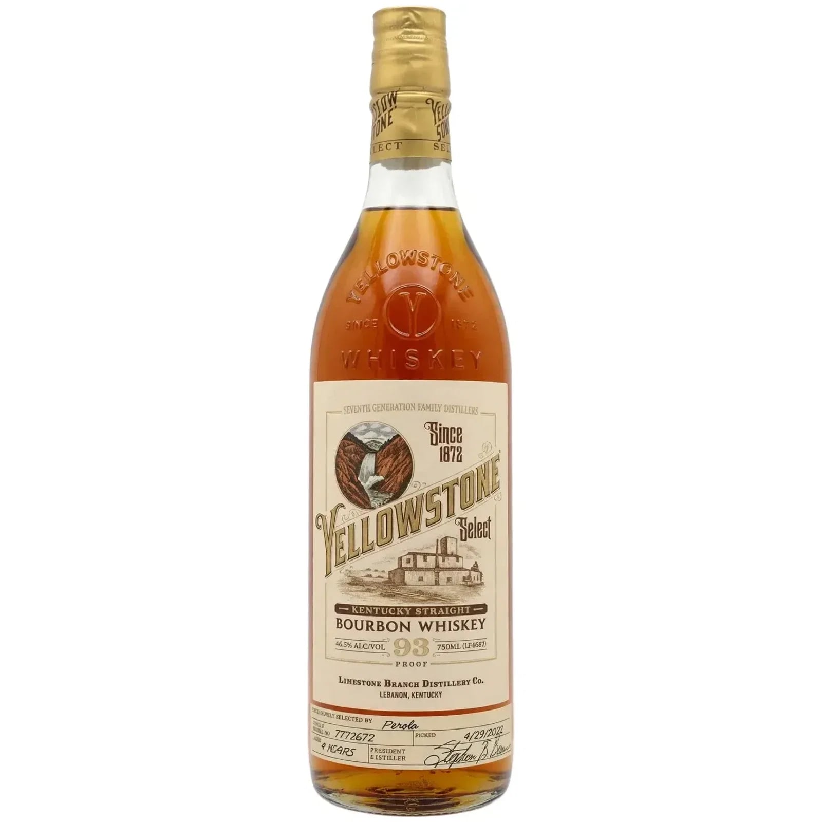 Yellow Yellowstone Kentucky Straight Bourbon Whiskey 2022
