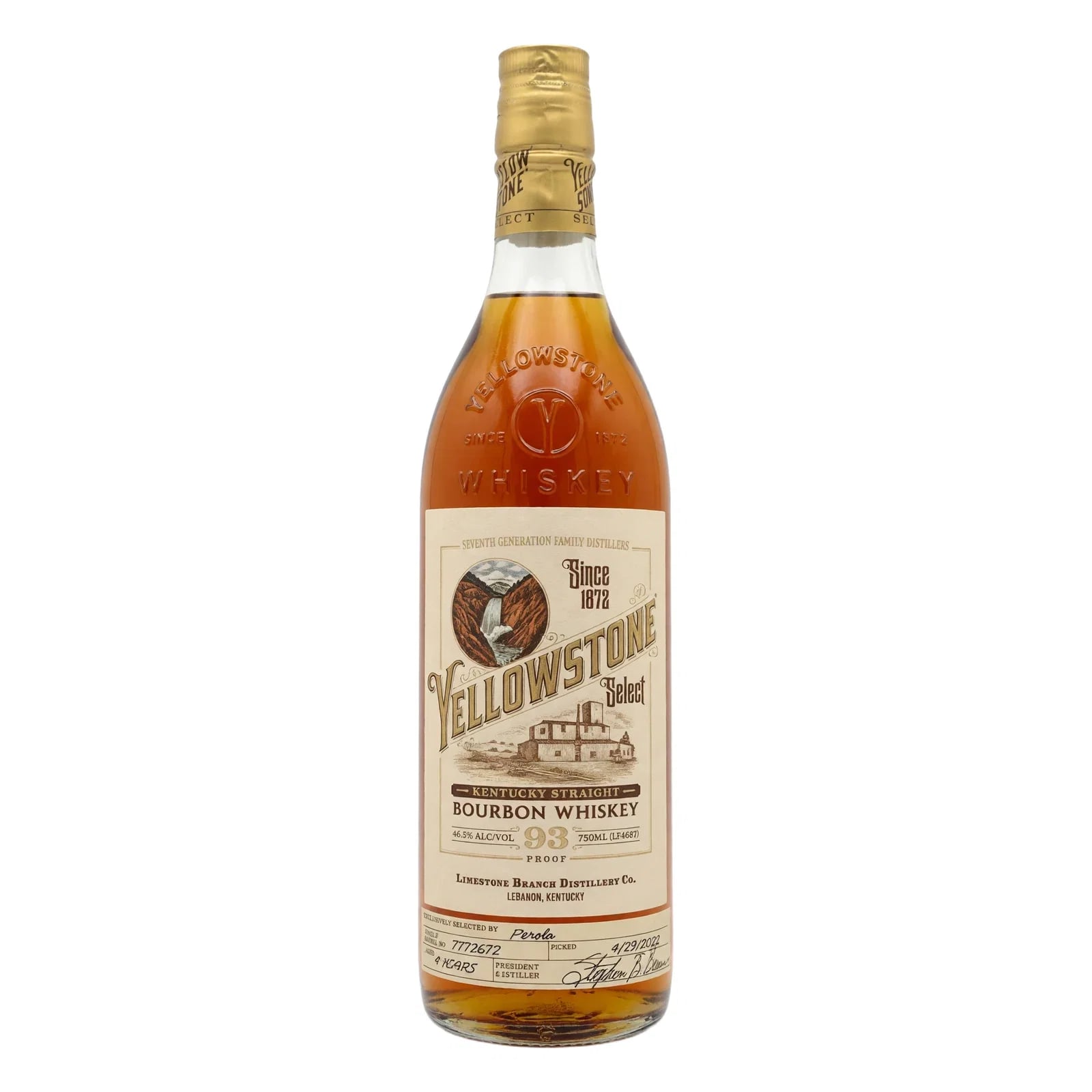 Yellow Yellowstone Kentucky Straight Bourbon Whiskey 2022