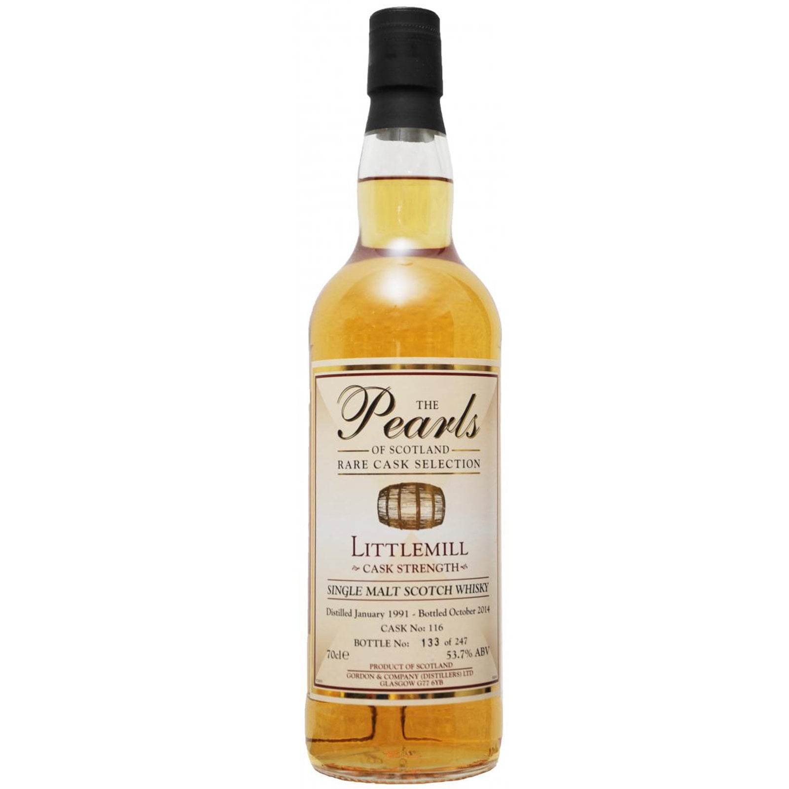 Littlemill 23 Years Old 1991 The Pearls of Scotland Gordon & Company Cask Nr. 116