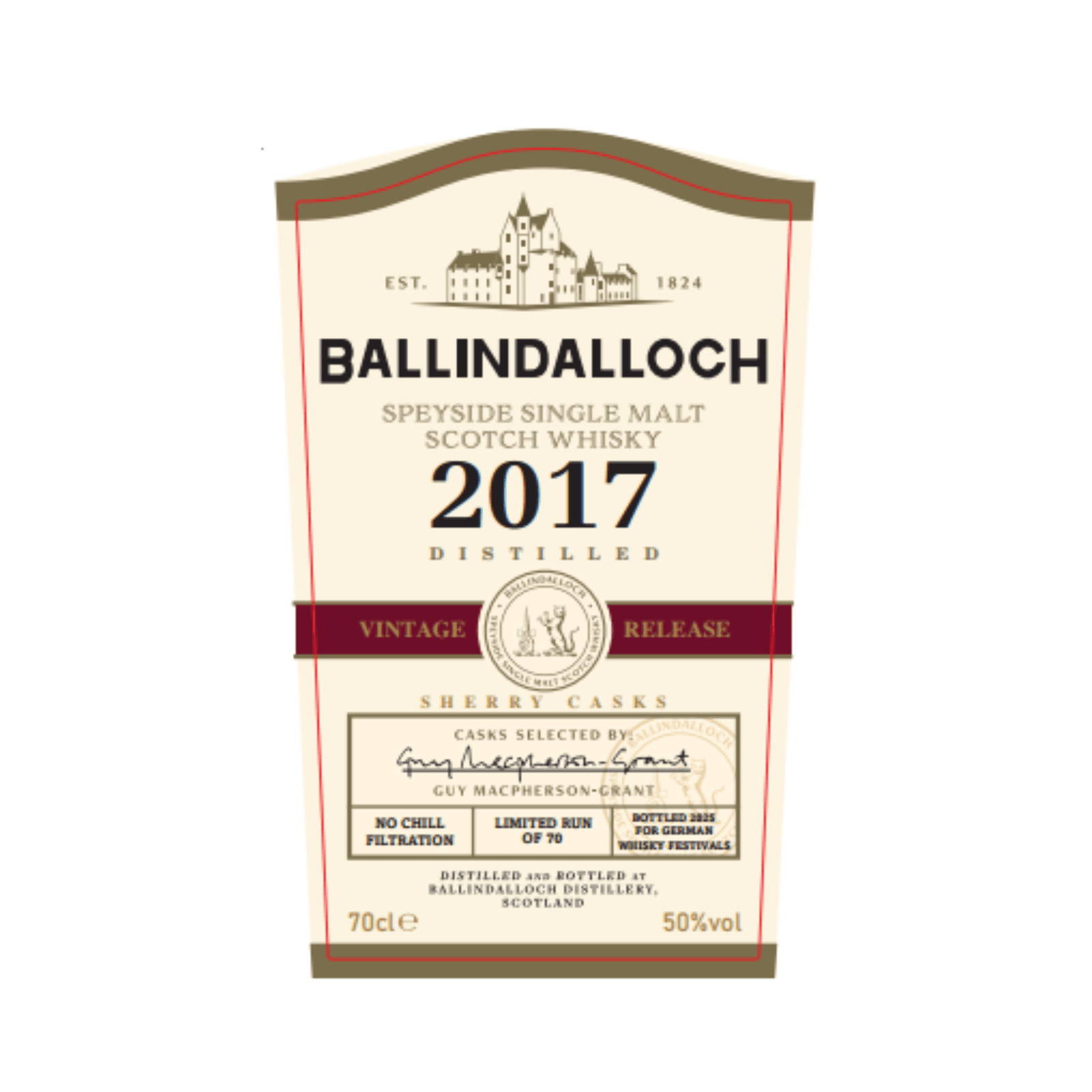 Ballindalloch 2017 Sherry Vintage Release PX
