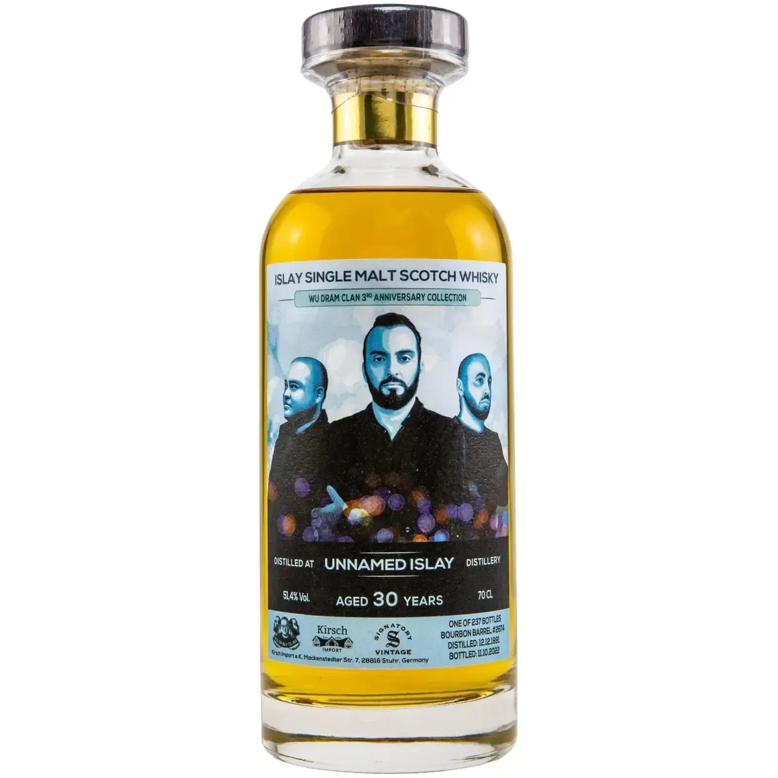 30 Years Old 1991 Unnamed Islay Wu Dram Clan 3rd Anniversary Collection Singatory Vintage 2674