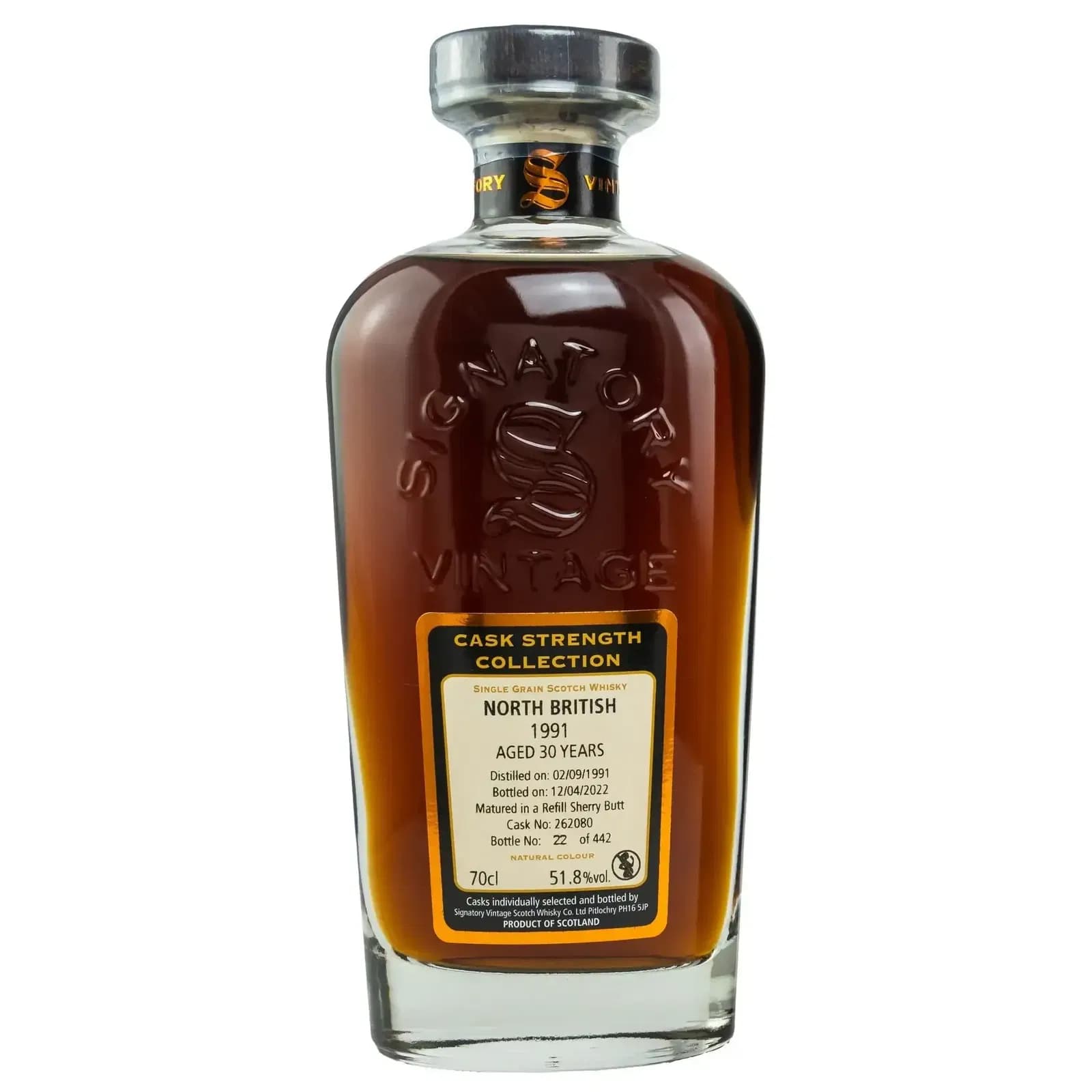 North British 30 Years Old 1991 Cask Strength Collection Signatory Vintage 262080