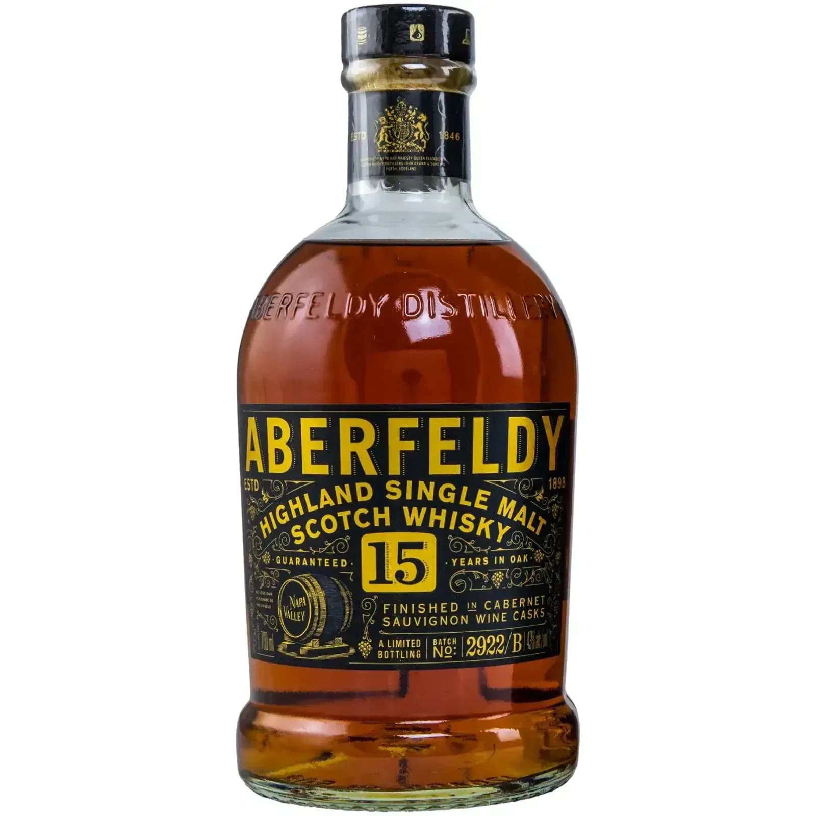 Aberfeldy 15 Years Old Limited Edition Batch 2922/B