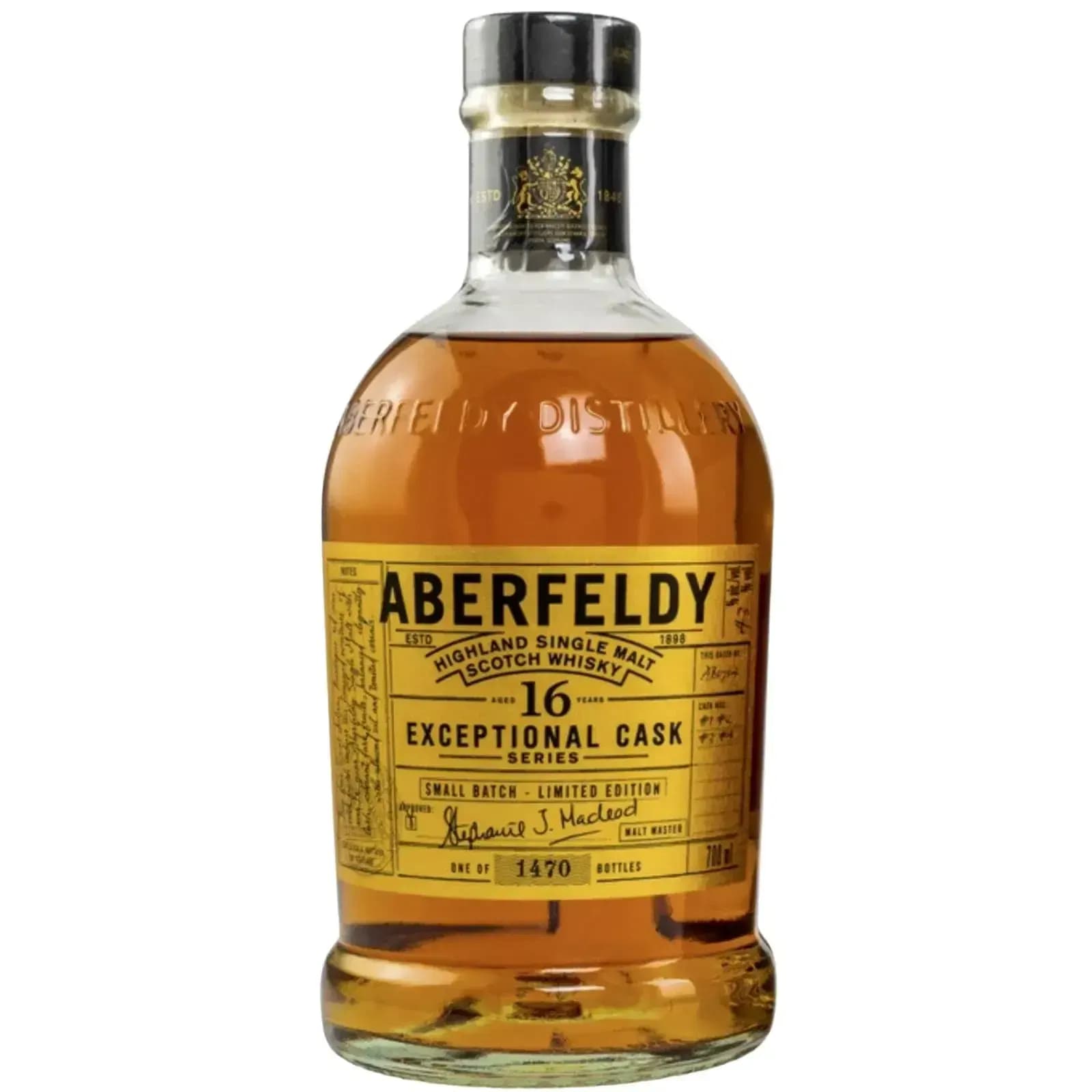 Aberfeldy 16 Years Old Exceptional Cask Series Cask Nr.1, 2, 3, 4