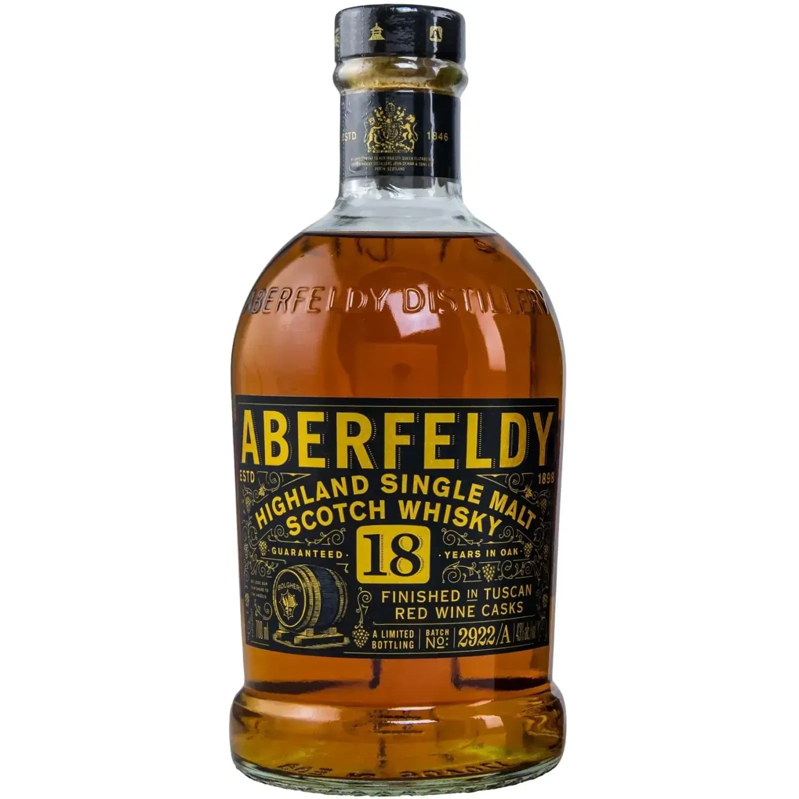 Aberfeldy 18 Years Old Limited Edition Batch 2922/A
