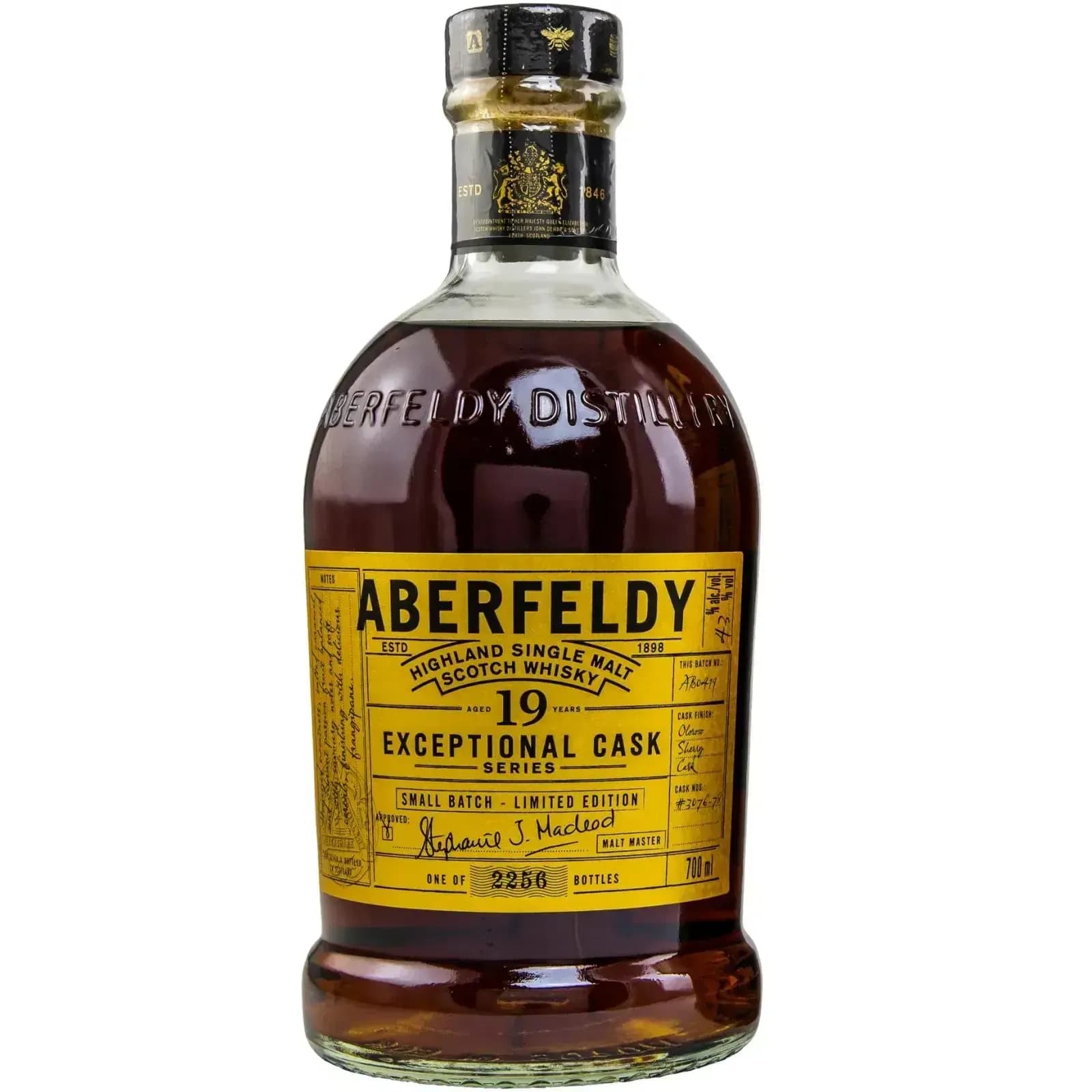 Aberfeldy 19 Years Old Exceptional Cask Series Cask Nr.3076 - 78