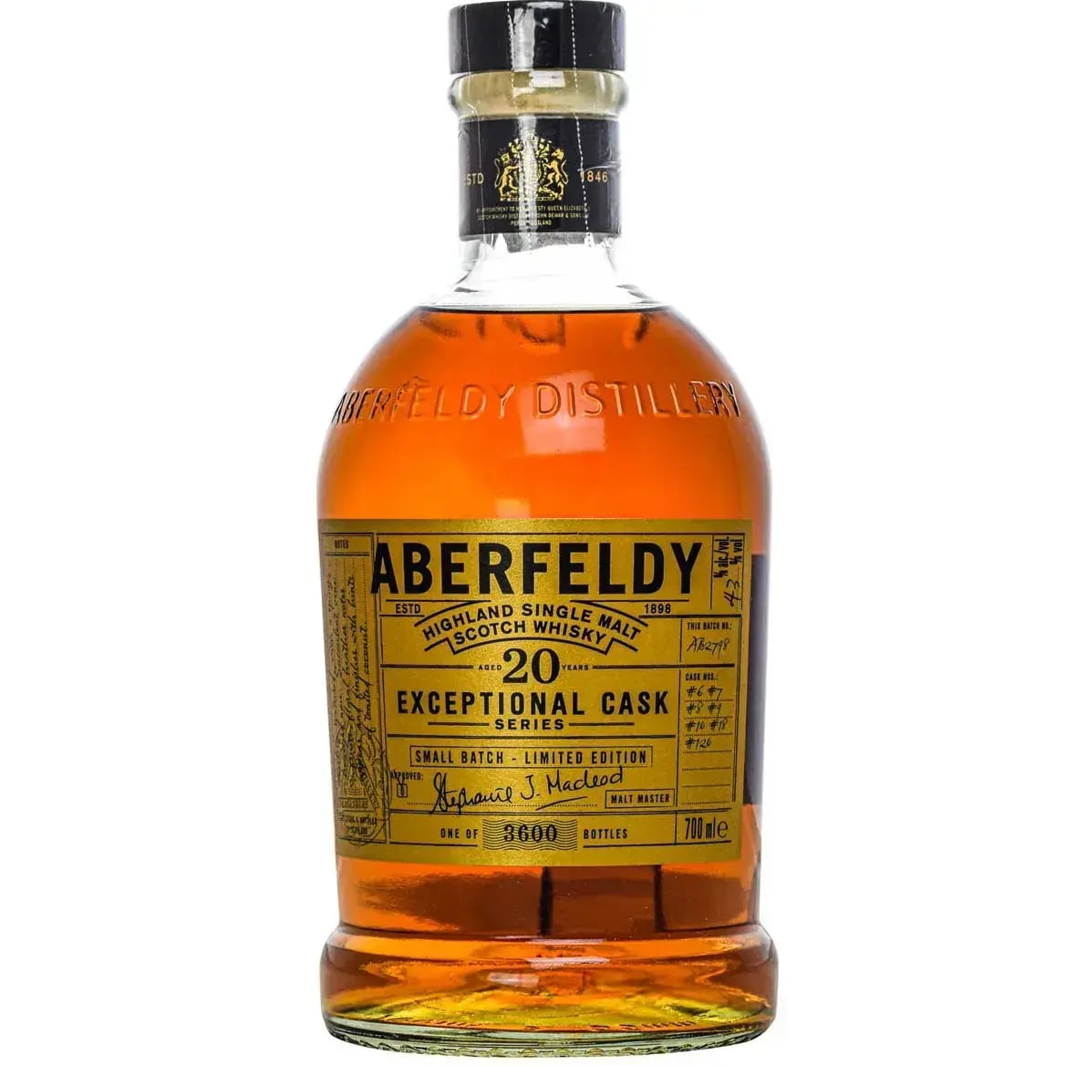 Aberfeldy 20 Years Old Exceptional Cask Series Cask Nr.6, 7, 8, 9, 10, 18, 120