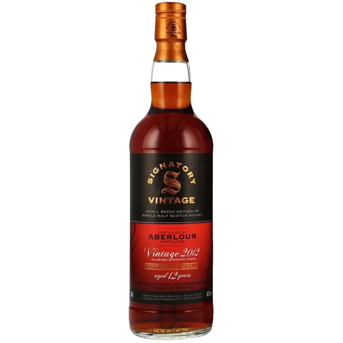 Aberlour 12 Years Old 2012 Small Batch Edition #9 Signatory Vintage