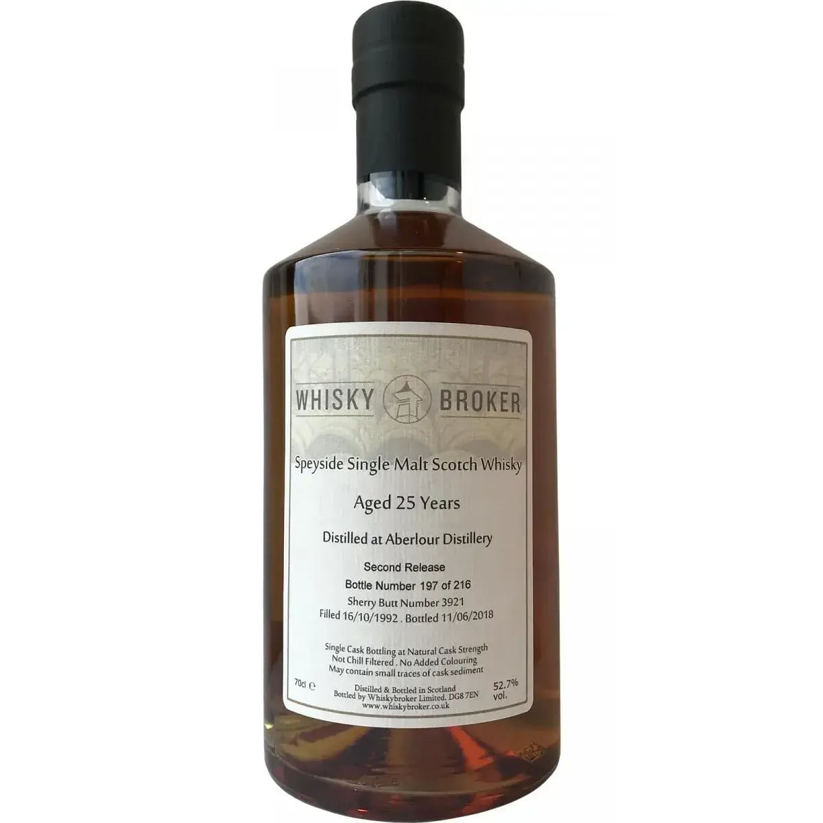 Aberlour 25 Years Old 1992 2nd Release Whiskybroker.co.uk Cask Nr.3921