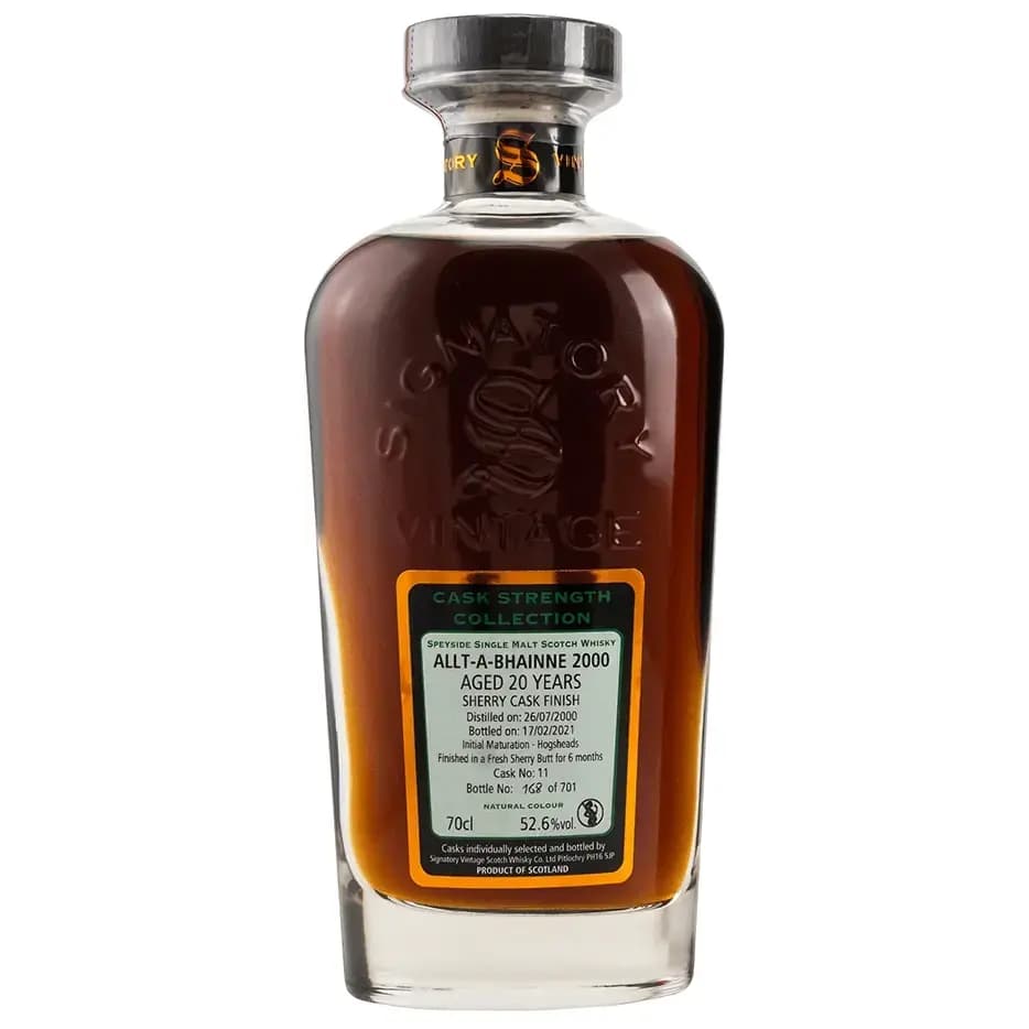 Allt-a-Bhainne 20 Years Old 2000 Cask Strength Collection Signatory Vintage 11