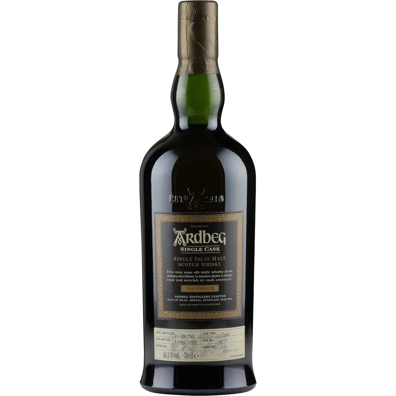Ardbeg 1975 Feis Ile 2006 Cask Nr.4717
