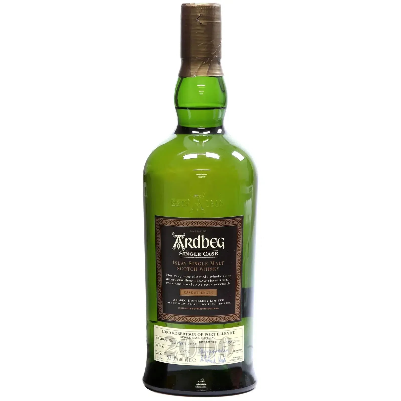 Ardbeg 2000 Lord Robertson For Erskine Cask Nr.1217