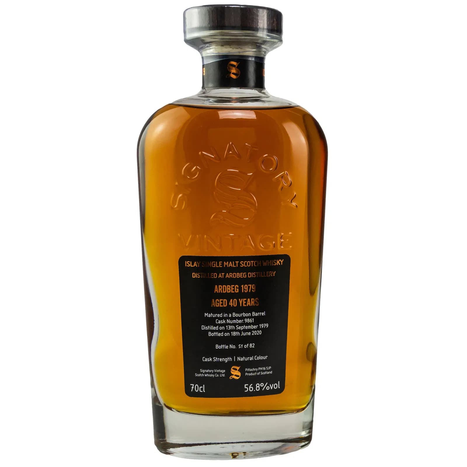 Ardbeg 40 Years Old 2020 Signature Rare Release Signatory Vintage 9861